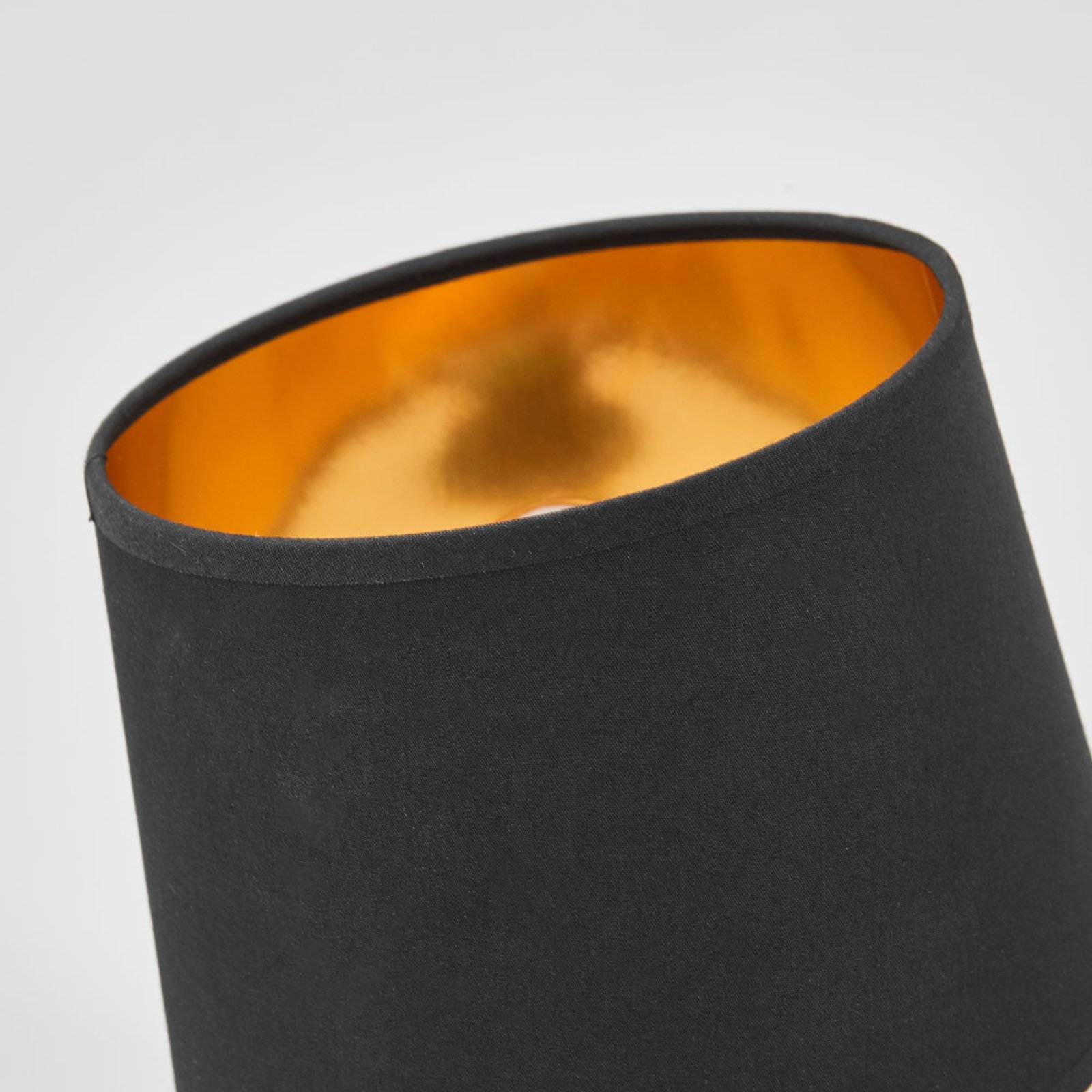 Černo-zlatá stolní lampa Thorina