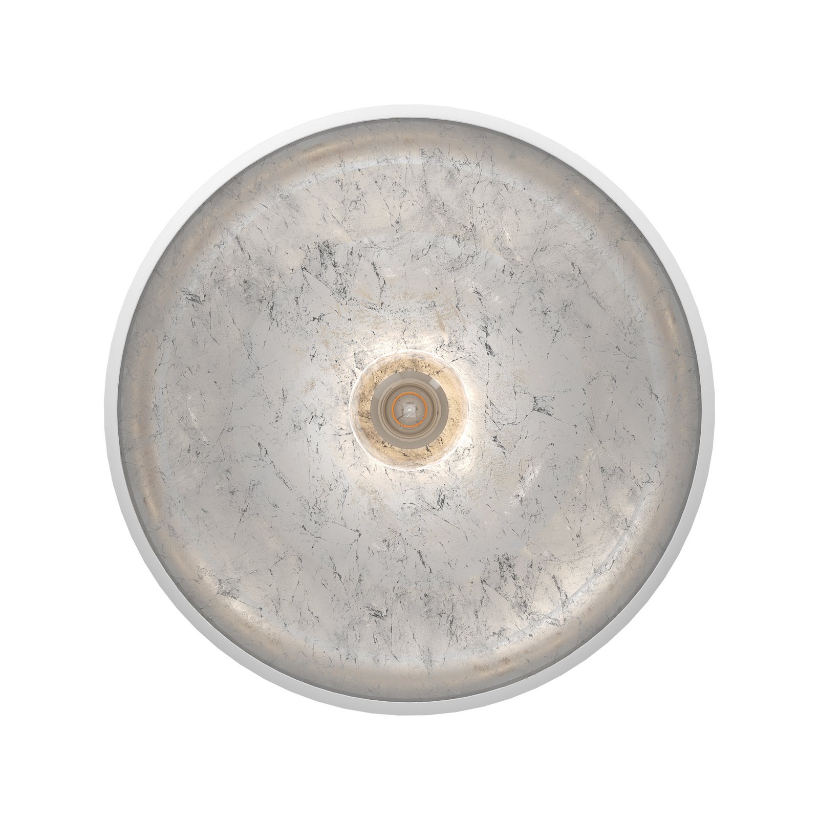 Mennyezeti lámpa Mogano fémből, Ø 40 cm, fehér