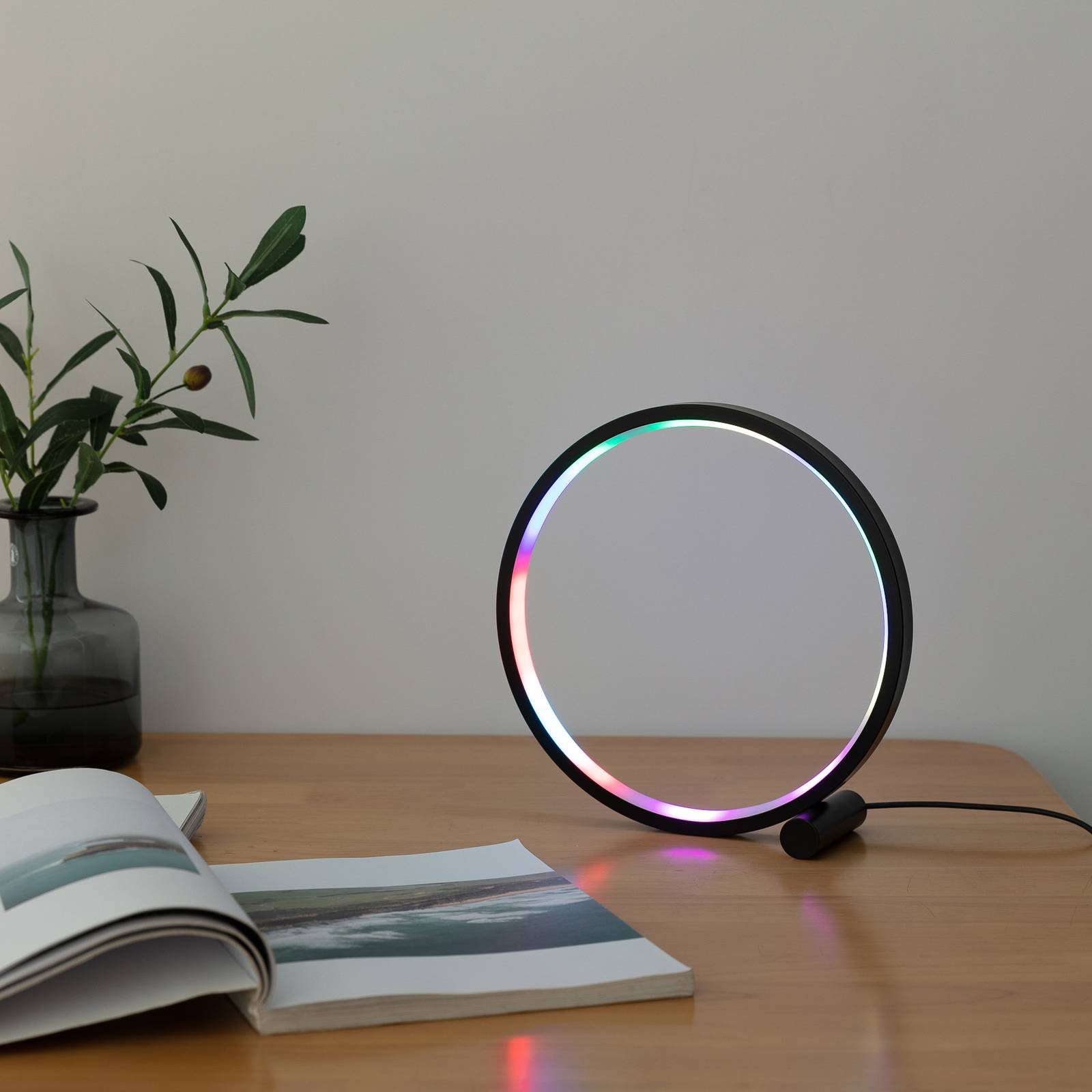 Lindby Erlina lampe à poser LED USB RVB et CCT