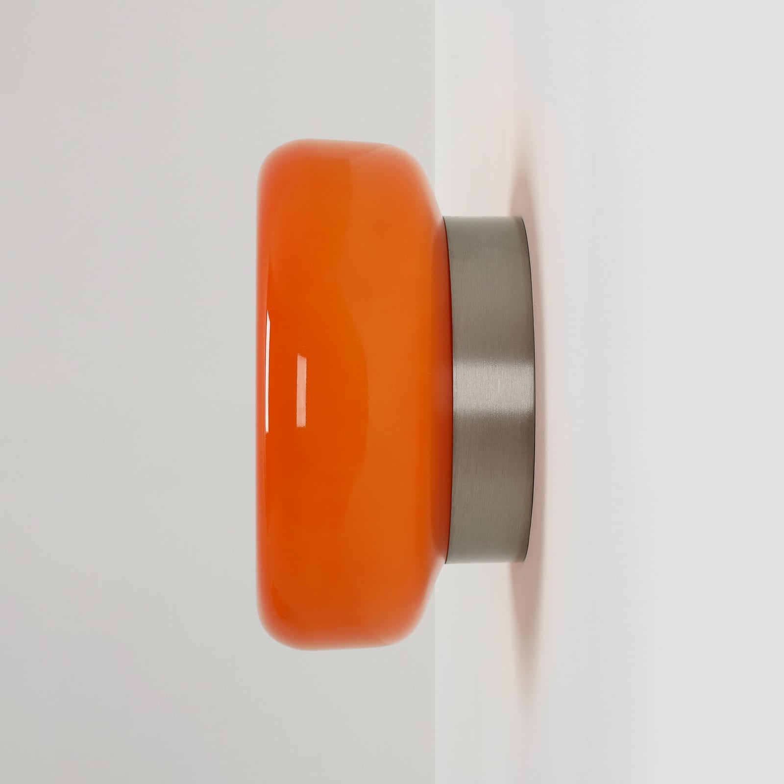 Zidna svjetiljka BonBon, narančasta, Ø 16 cm, staklo - Aldex