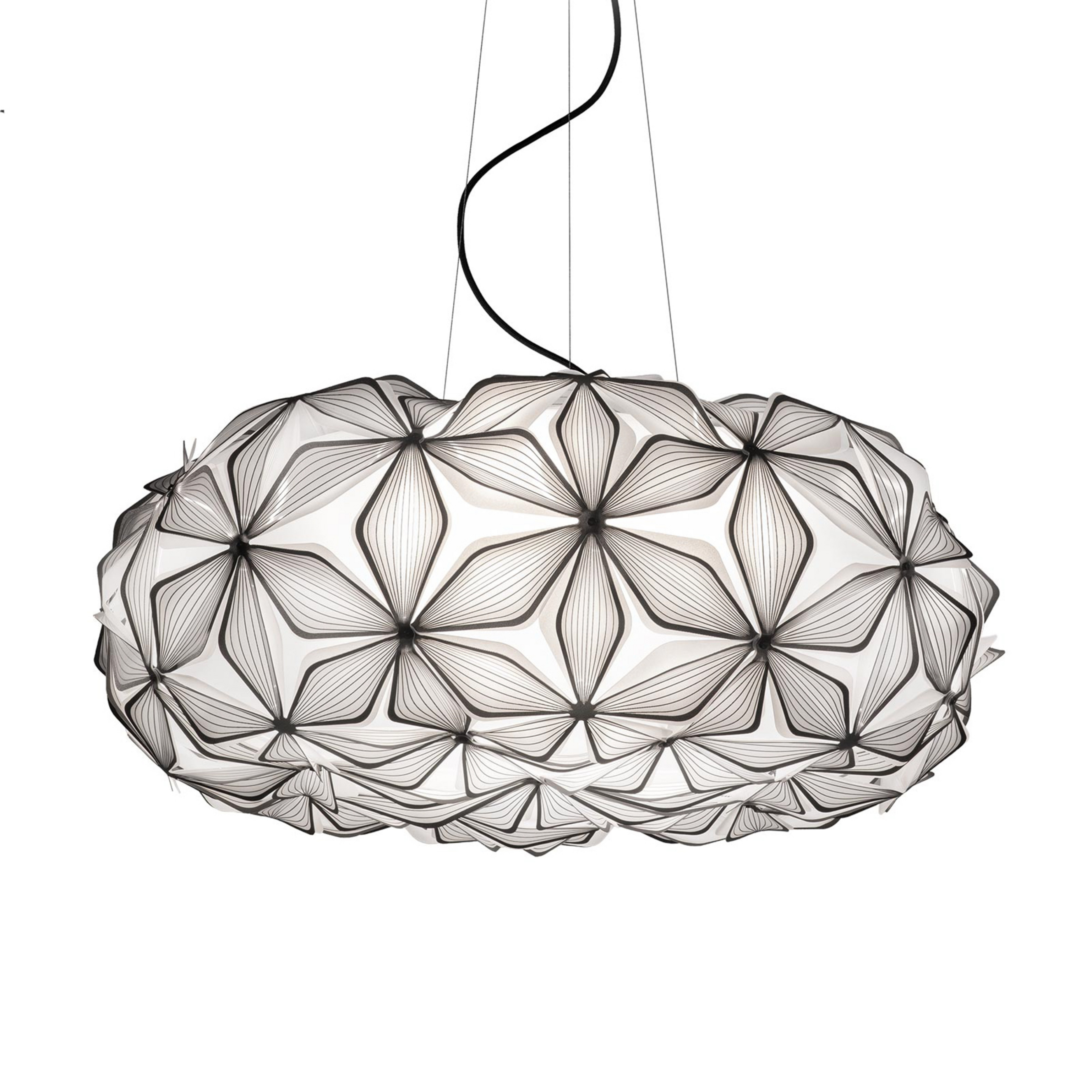 C'EST LA VIE lógó lámpa, fekete/kábel fekete, Ø70 cm – Slamp