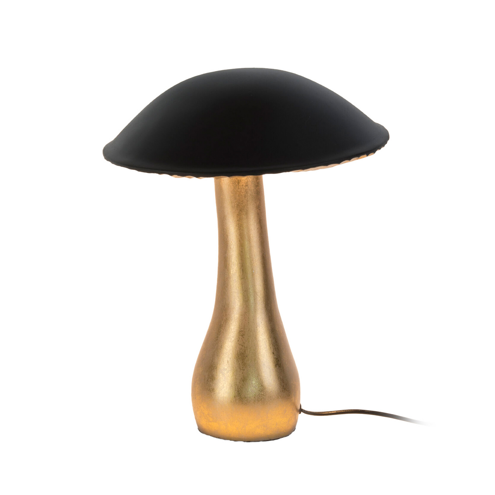 Lampada da tavolo FORTUNELLO, nero/oro, altezza 40 cm, metallo 5xG4