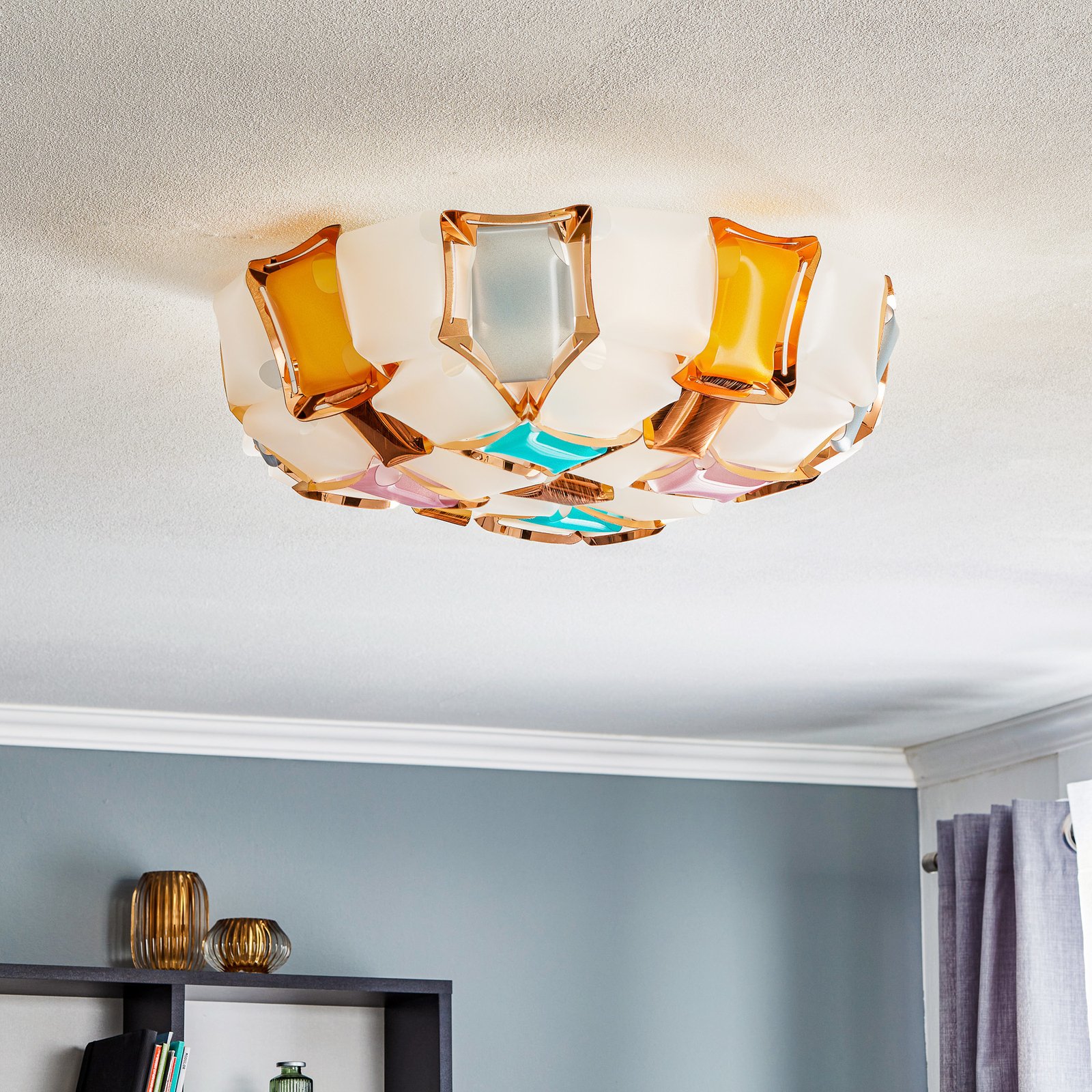 Slamp Mida ceiling lamp, 50 cm, multicoloured