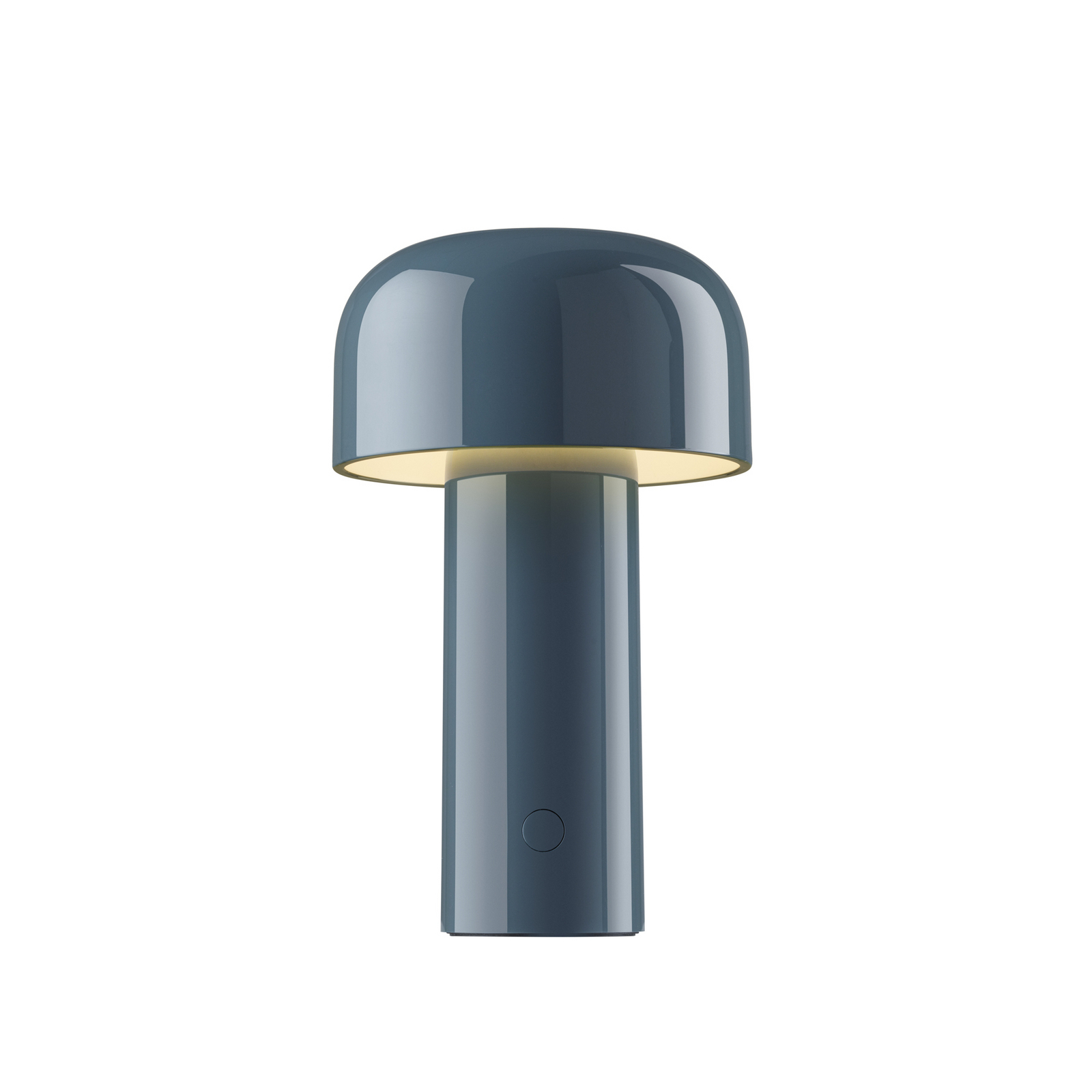 Flos LED-Akku-Tischlampe Bellhop, blau, 21 cm, dim., IP54 Flos LED-Akku-Tischlampe Bellhop, blau, 21 cm, dim., IP54