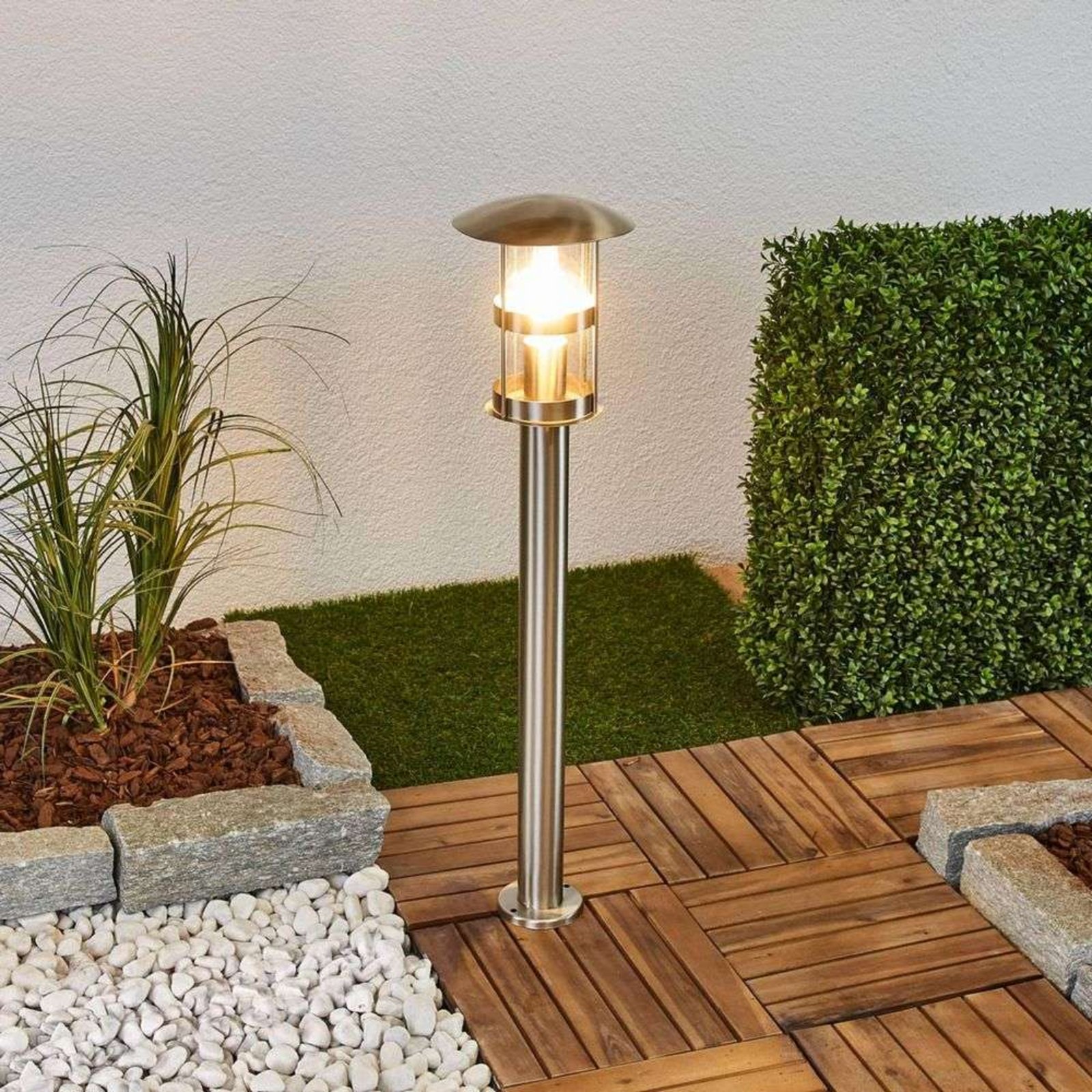 Noemi Garden Lamp H80 Stainless Steel - Lindby