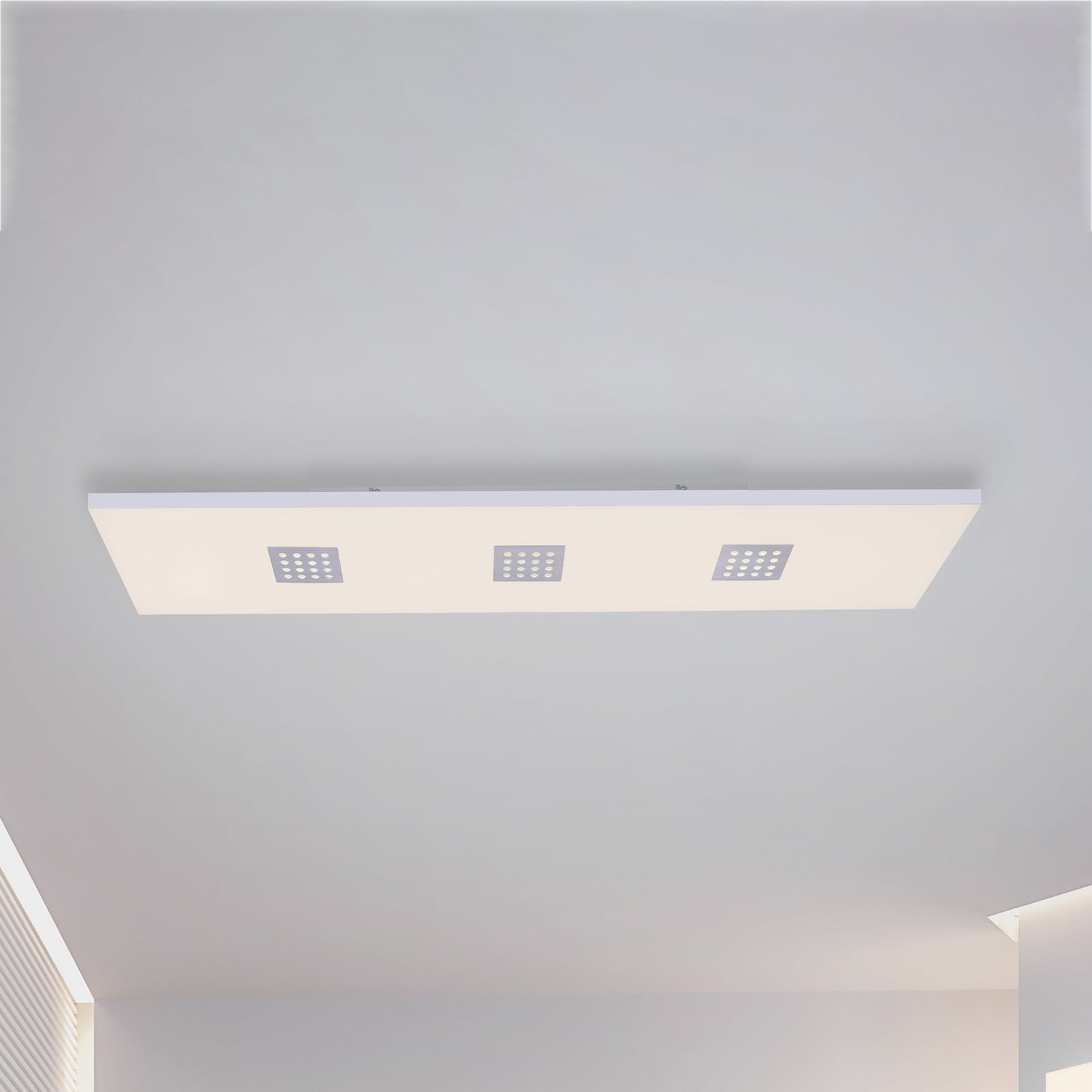 Neo LED-Deckenleuchte, 120cm, alu, CCT, Fernbedienung - PURE Neo LED-Deckenleuchte, 120cm, alu, CCT, Fernbedienung - PURE