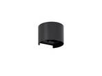 Nivar Round LED Aplica de Exterior Black - Lindby