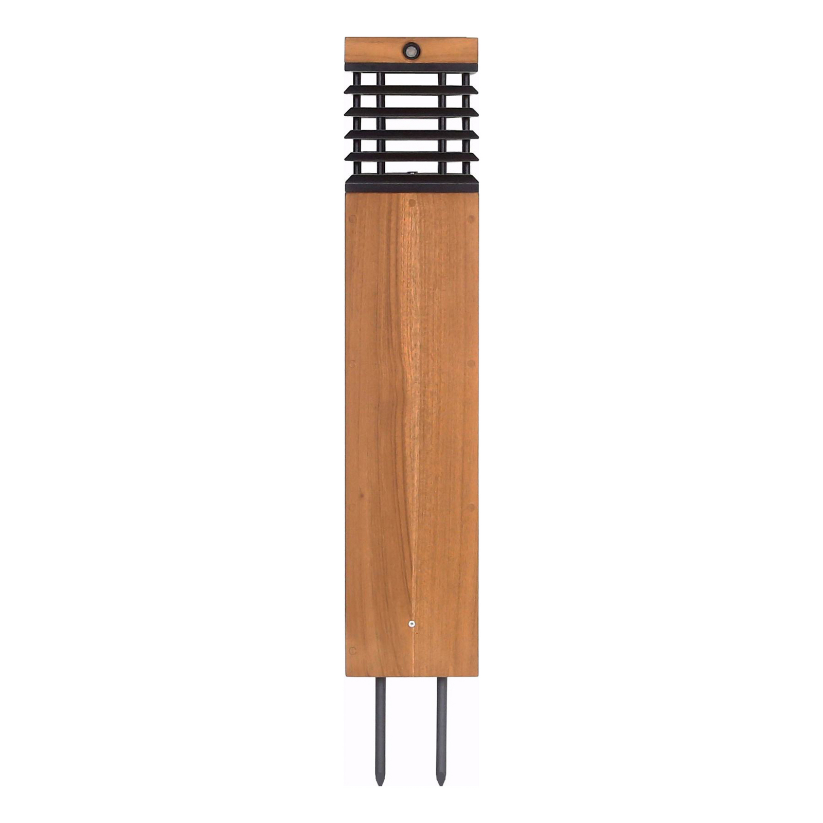 Les Jardins LED ηλιακός φωτισμός μονοπατιών Tekura, teak/γκρι, 75 cm