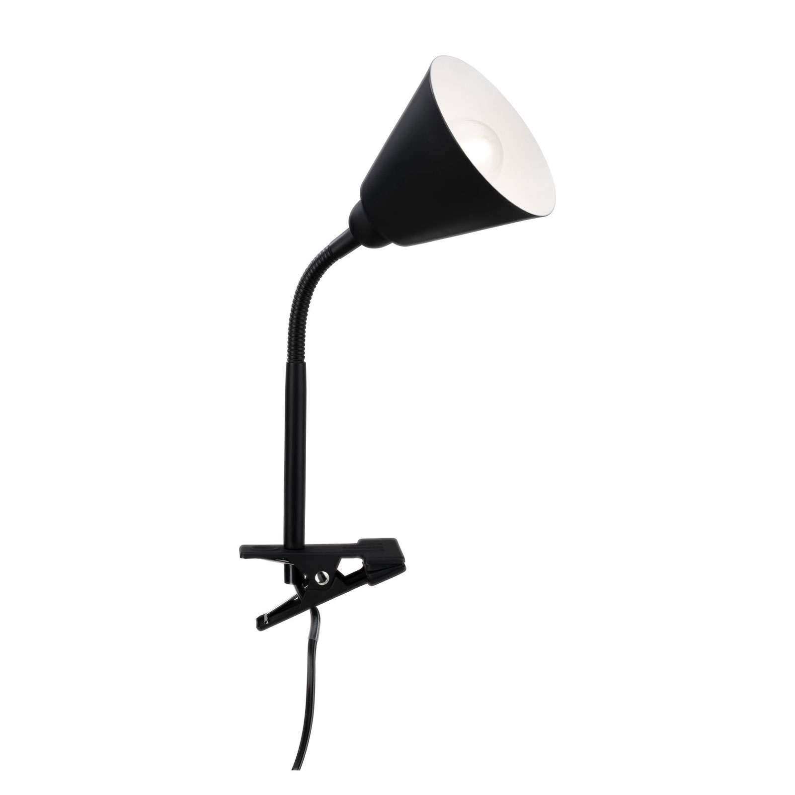 Paulmann Vitis lampa z klipsem, czarna