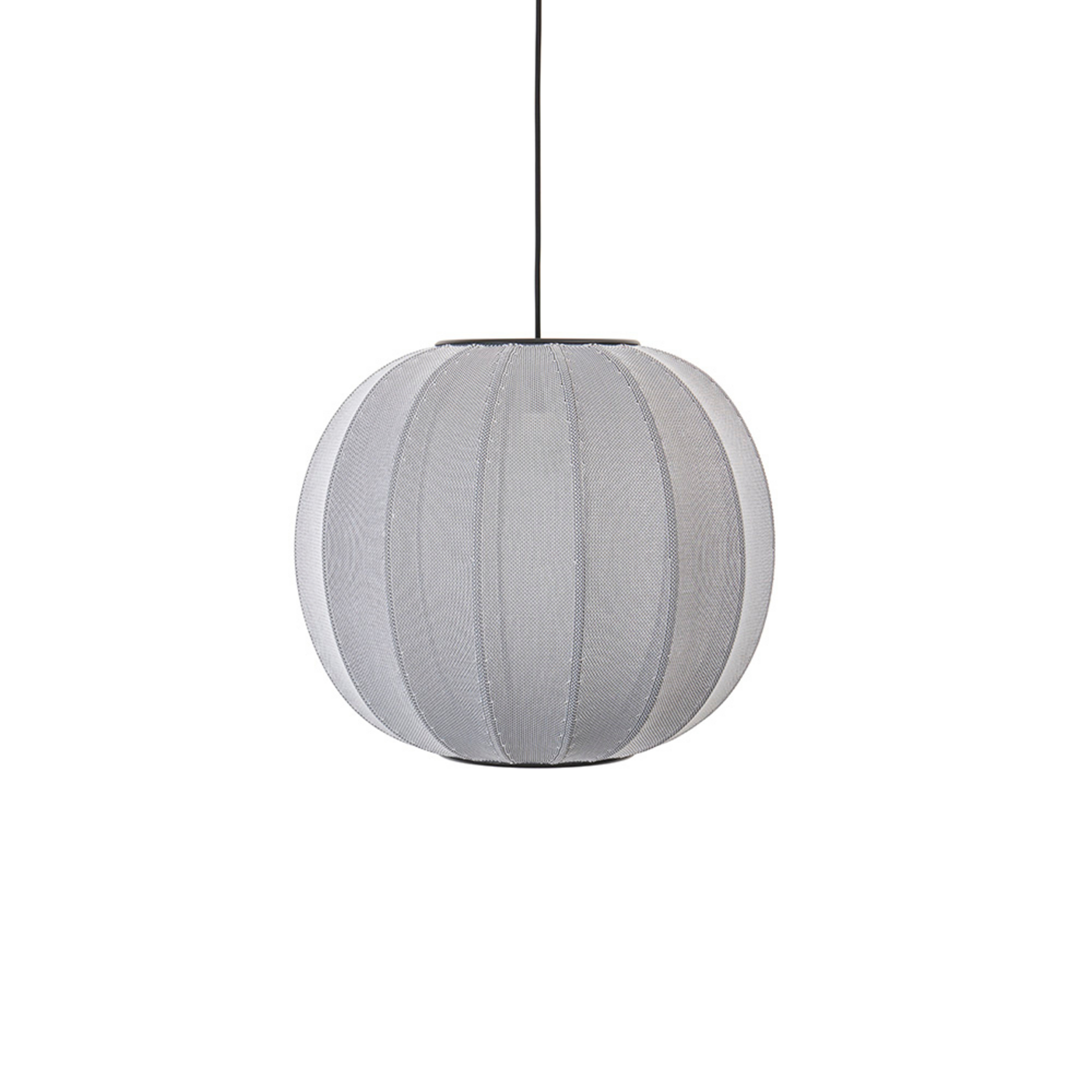 Knit-Wit 45 Round Lampada a Sospensione Silver - Made By Hand