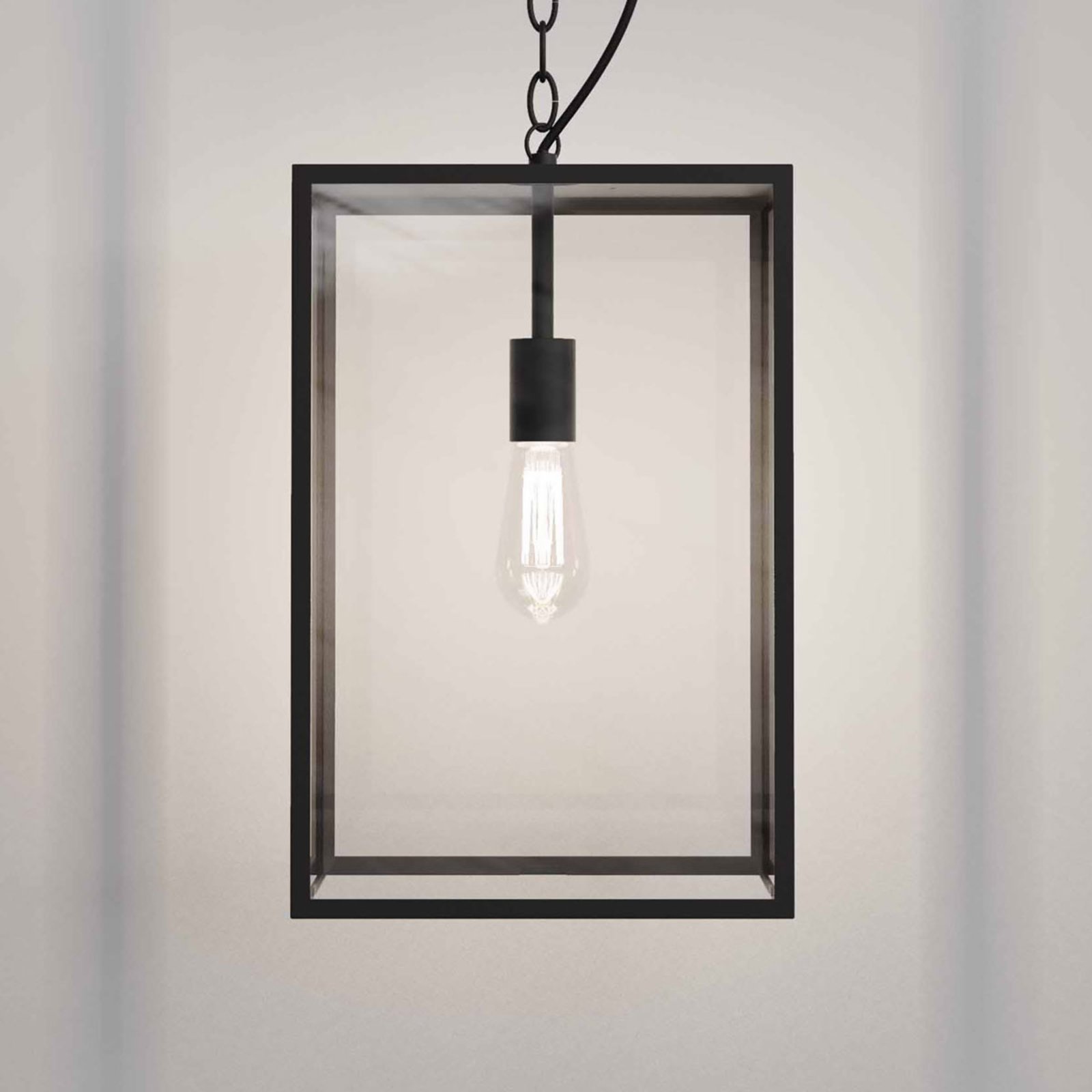 Astro Homefield Pendant 450 hanging light, for Living / Dining Room, steel, glass, E27, 12 W, energy efficiency: A++, L: 30 cm, W: 30 cm, H: 45 cm