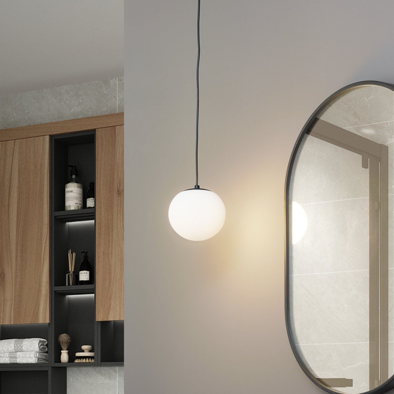Bidolo Suspension IP44 Noir - Lucande
