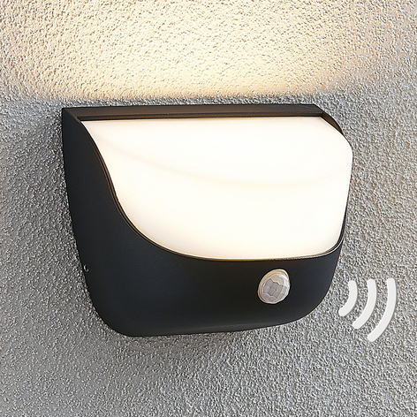 LED-Außenwandleuchte Aremia mit Bewegungsmelder