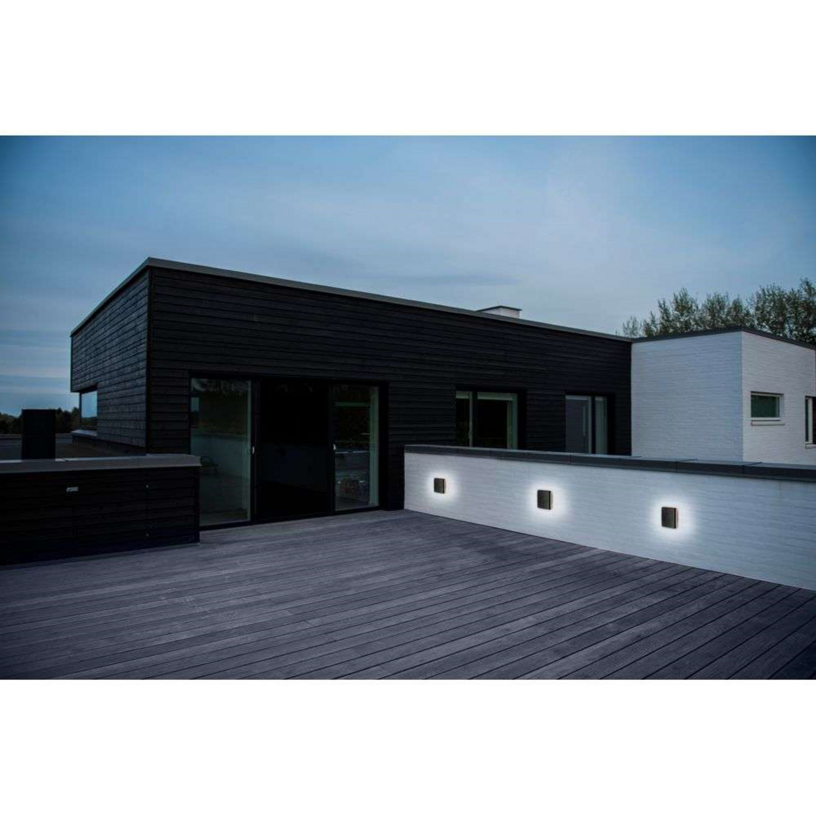 Artego Square LED V&auml;gglampa Black Nordlux - Aluminium