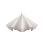 Suspension Sinuate, acier/blanc, Ø 60 cm, E27, papier - Moebe