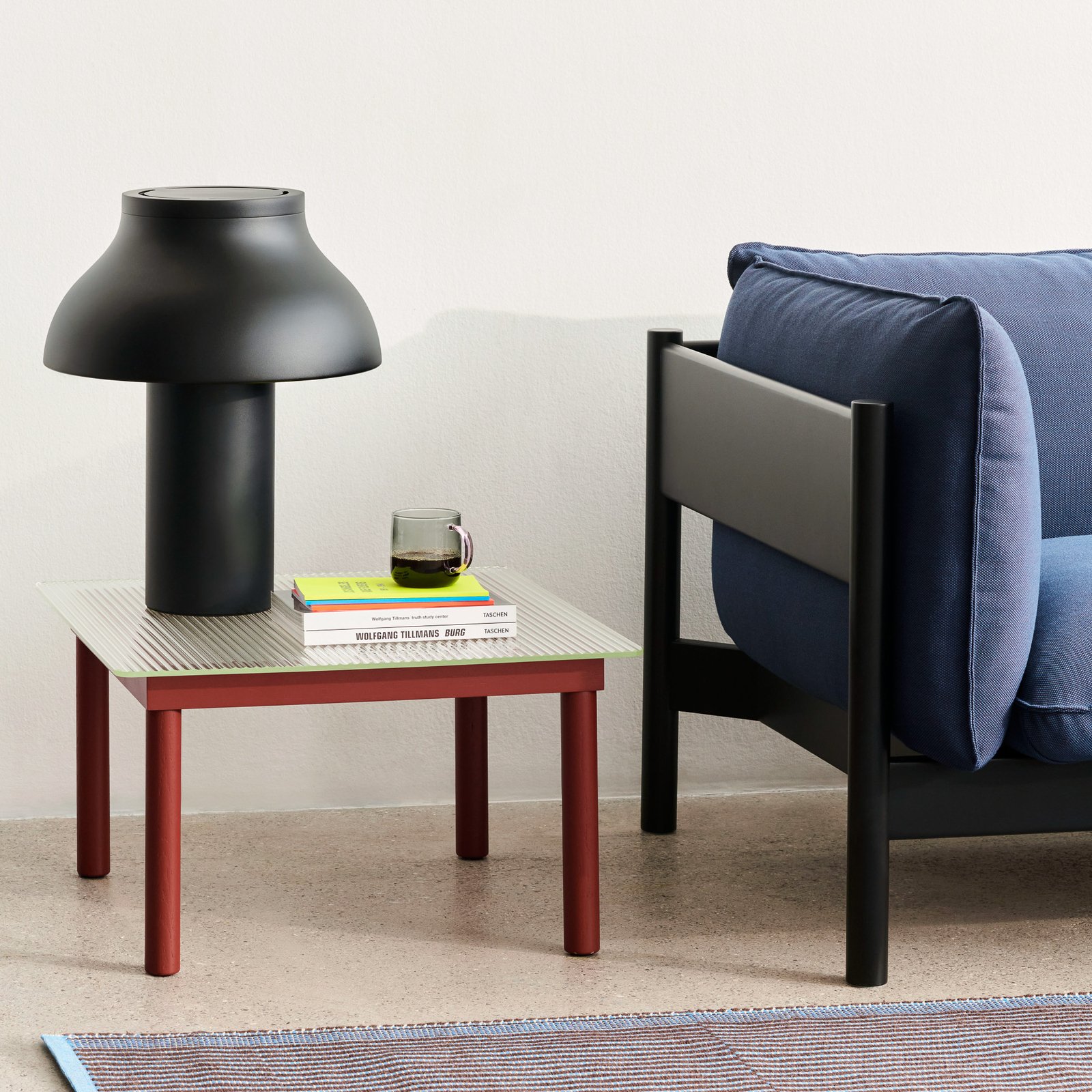 PC Lámpara de Sobremesa S Negro Suave /Aluminio - HAY