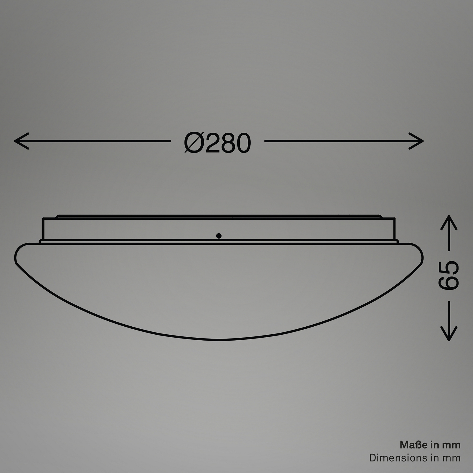 Elara LED ceiling light, white, Ø 29 cm, IP44, plastic