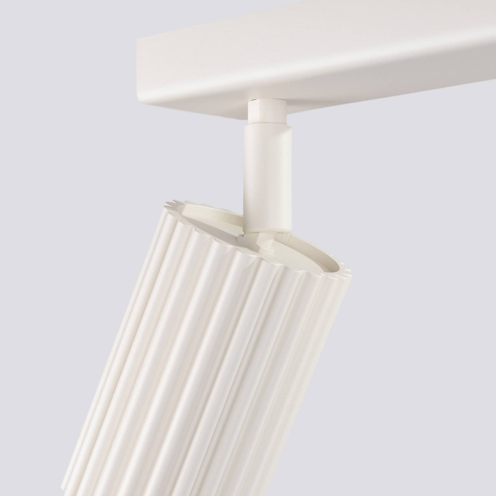 Reflektor sufitowy Carbon, beżowy, długość 81 cm, aluminiowy, 4-punktowy.