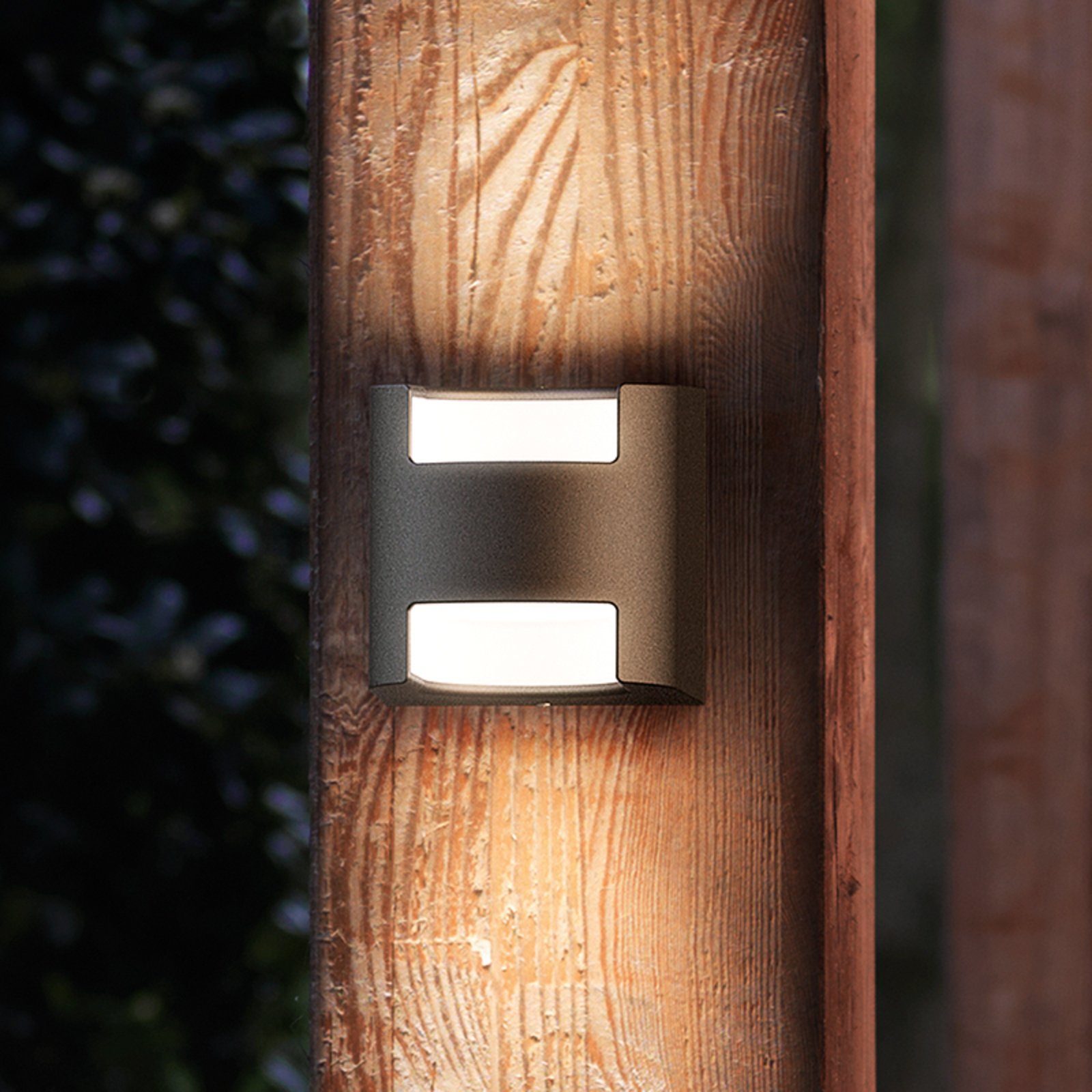 Philips Grass LED zunanje stensko svetilo antracit