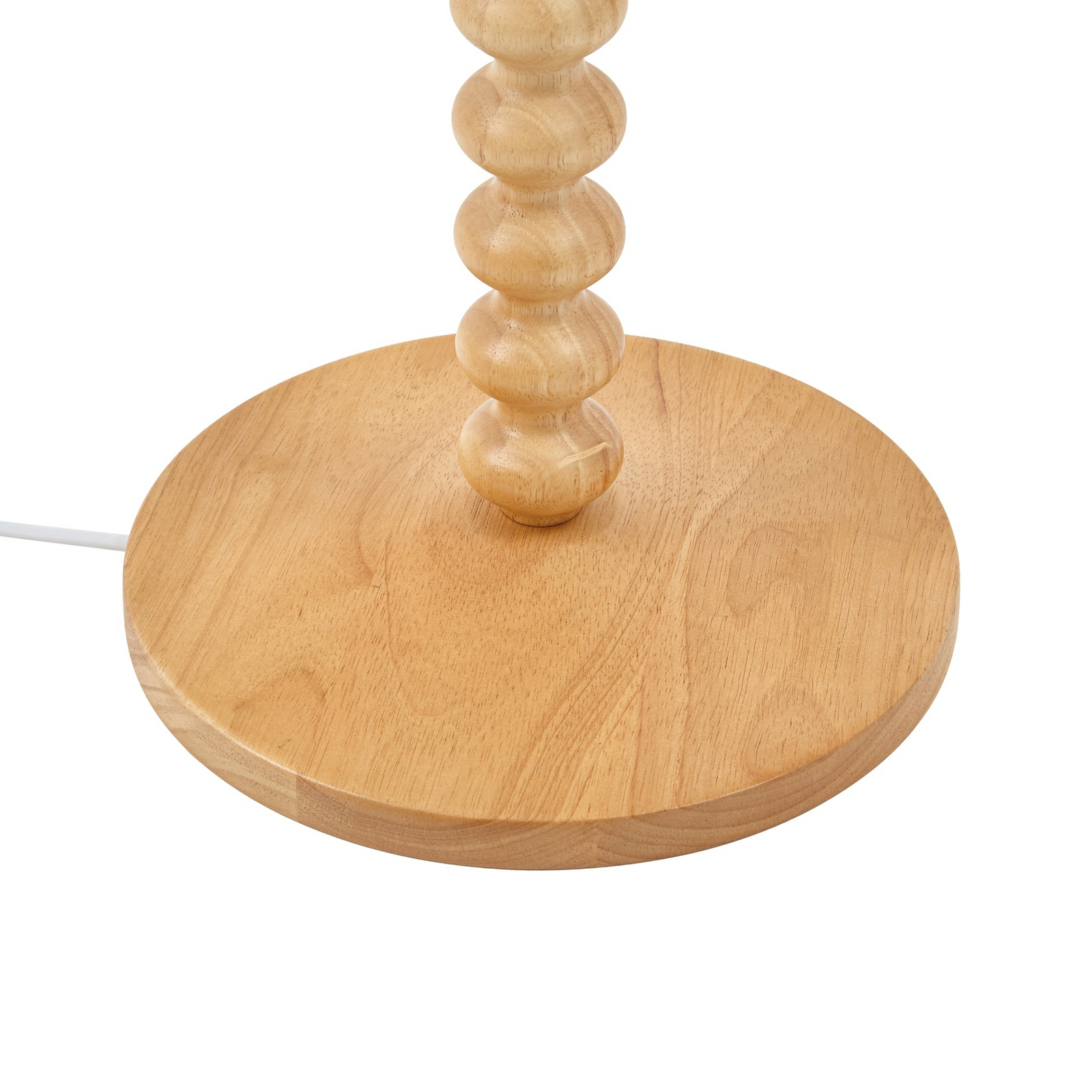Lampe sur pied Karlie, blanc, bois, hauteur 155 cm, E27 - Lucande Lampe sur pied Karlie, blanc, bois, hauteur 155 cm, E27 - Lucande