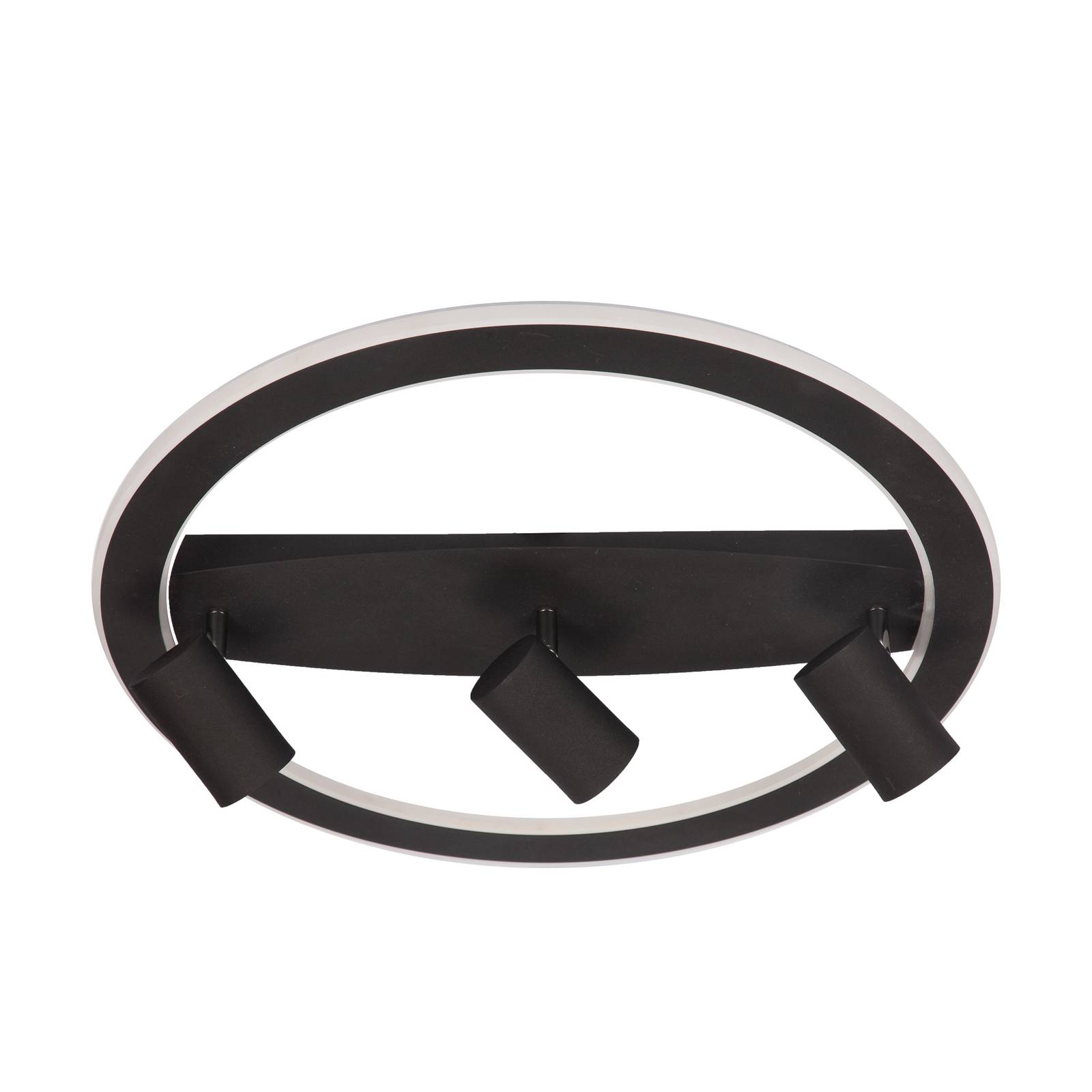 Lindby Berisha LED-taklampa 4 lampor svart