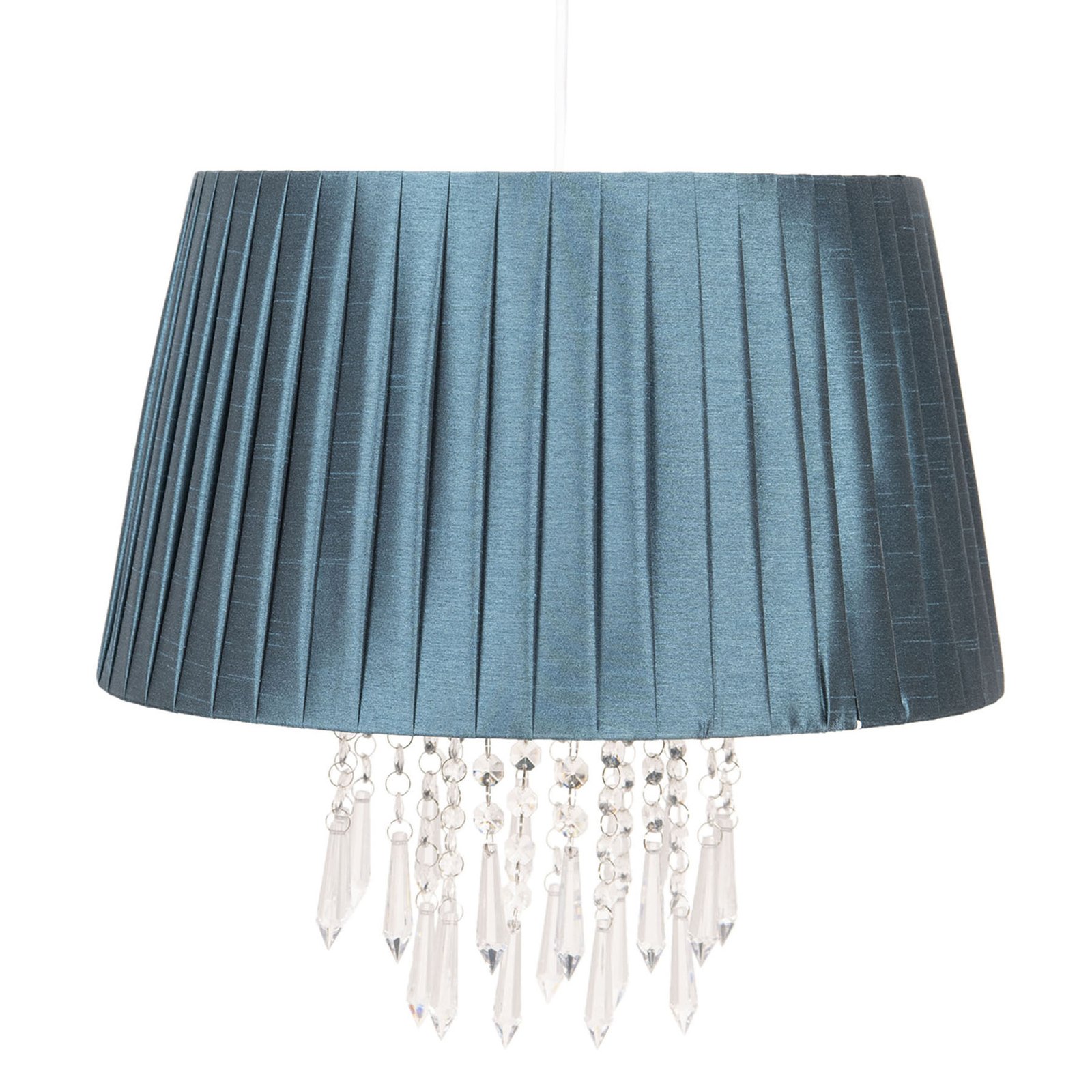 Clayre & Eef 0463 hanging light, elements, teal, for Living / Dining Room, plastic, E27, 40 W, energy efficiency: A++, H: 38 cm