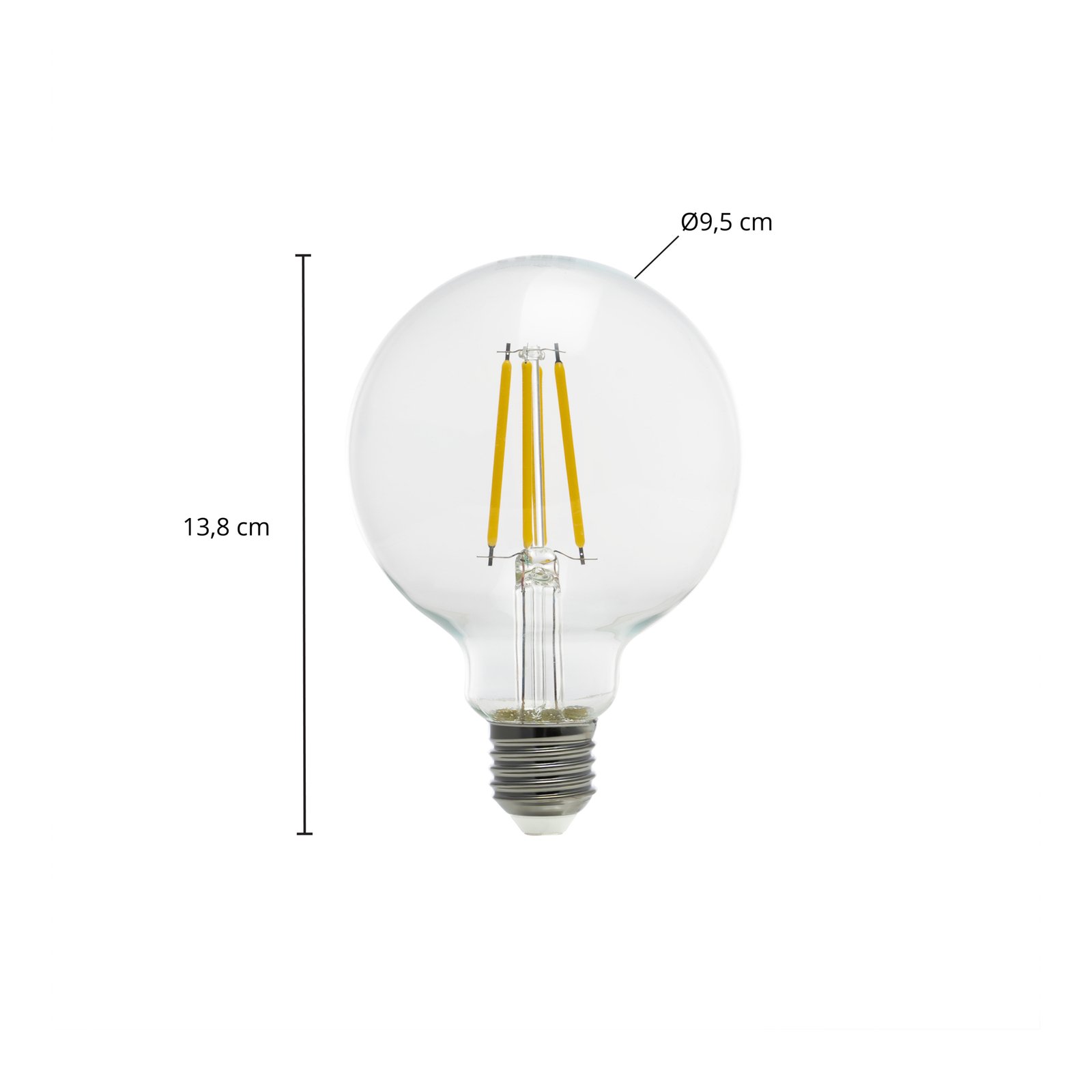 Arcchio LED-Globelampe G95 E27 3,8W 2700K 806lm