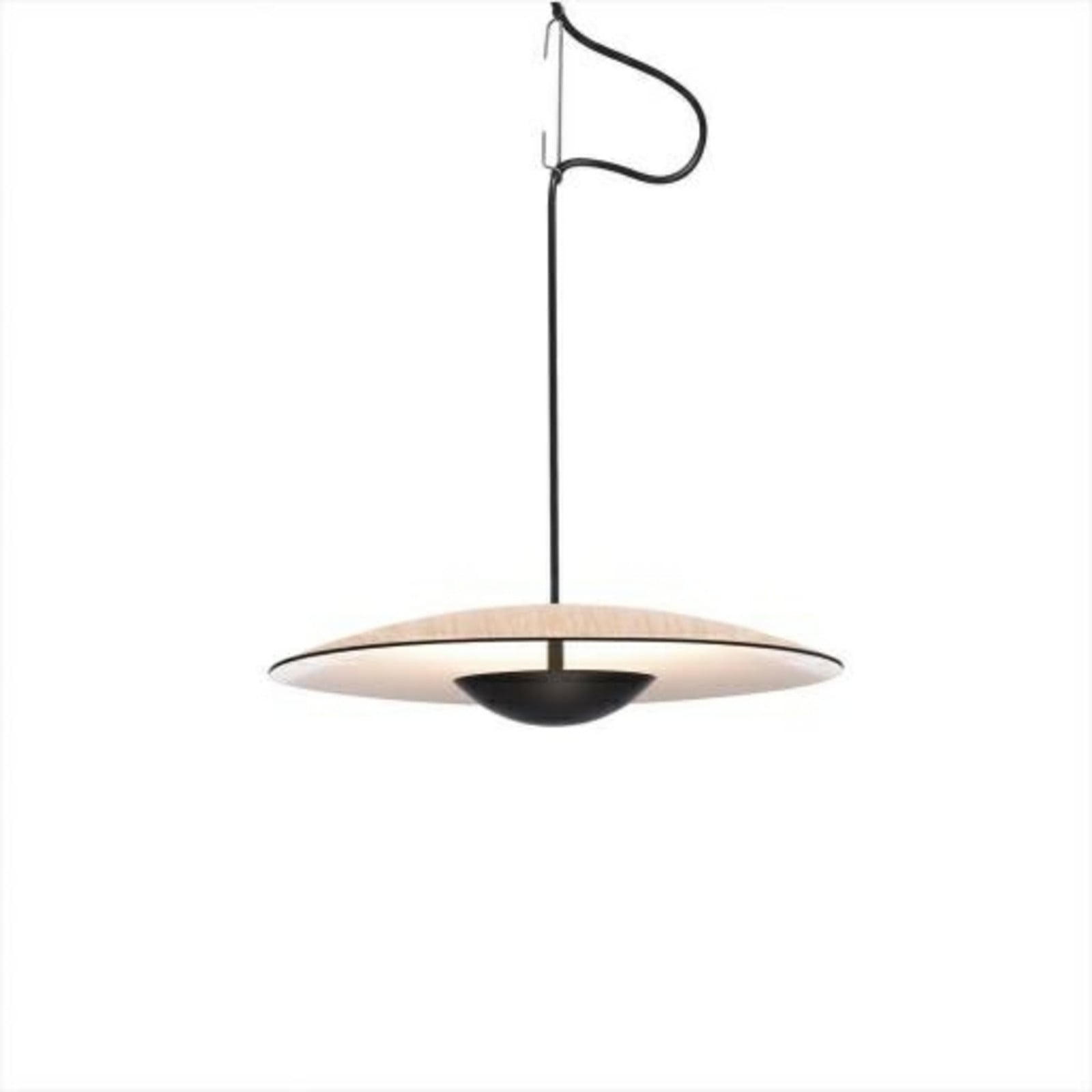 Ginger 20 Pendelleuchte Oak-White MARSET - Wohnzimmer - Aluminium