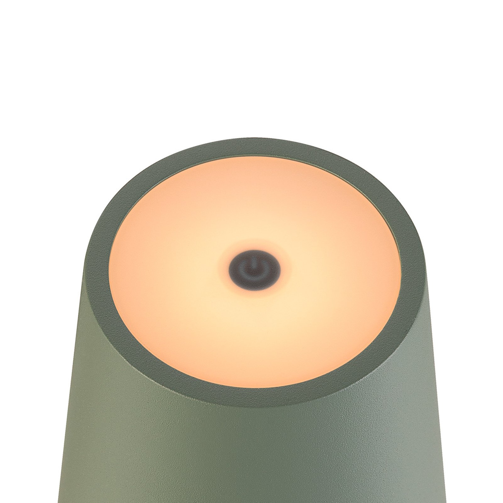 SLV LED įkraunama lempa "Vinolina Two", žalia, aliuminis, Ø 11 cm, IP65
