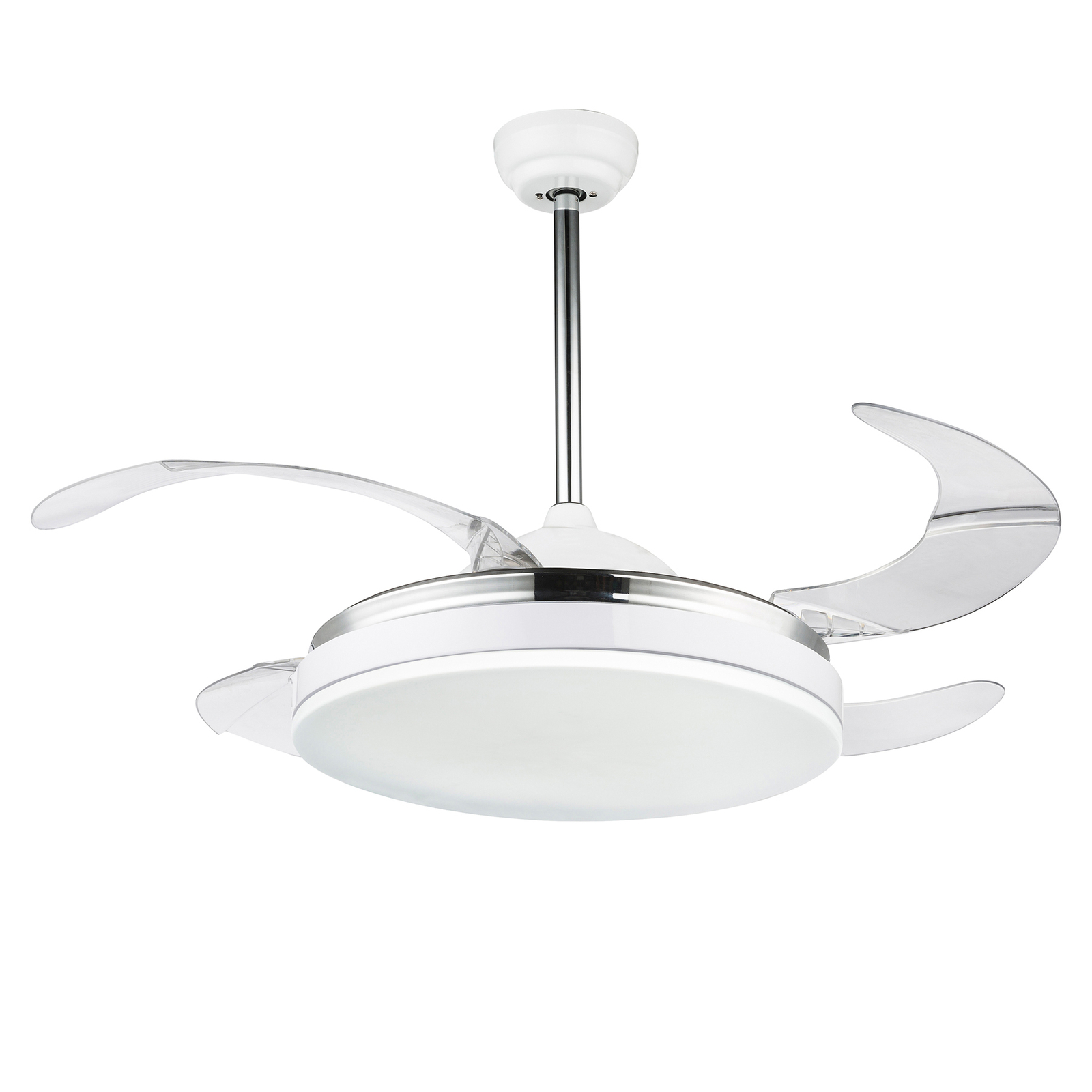 Cabrera LED ceiling fan, CCT, white