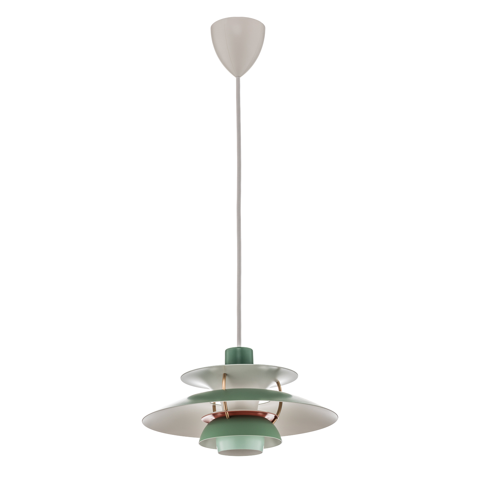 Louis Poulsen PH 5 Mini – závesná lampa, zelená