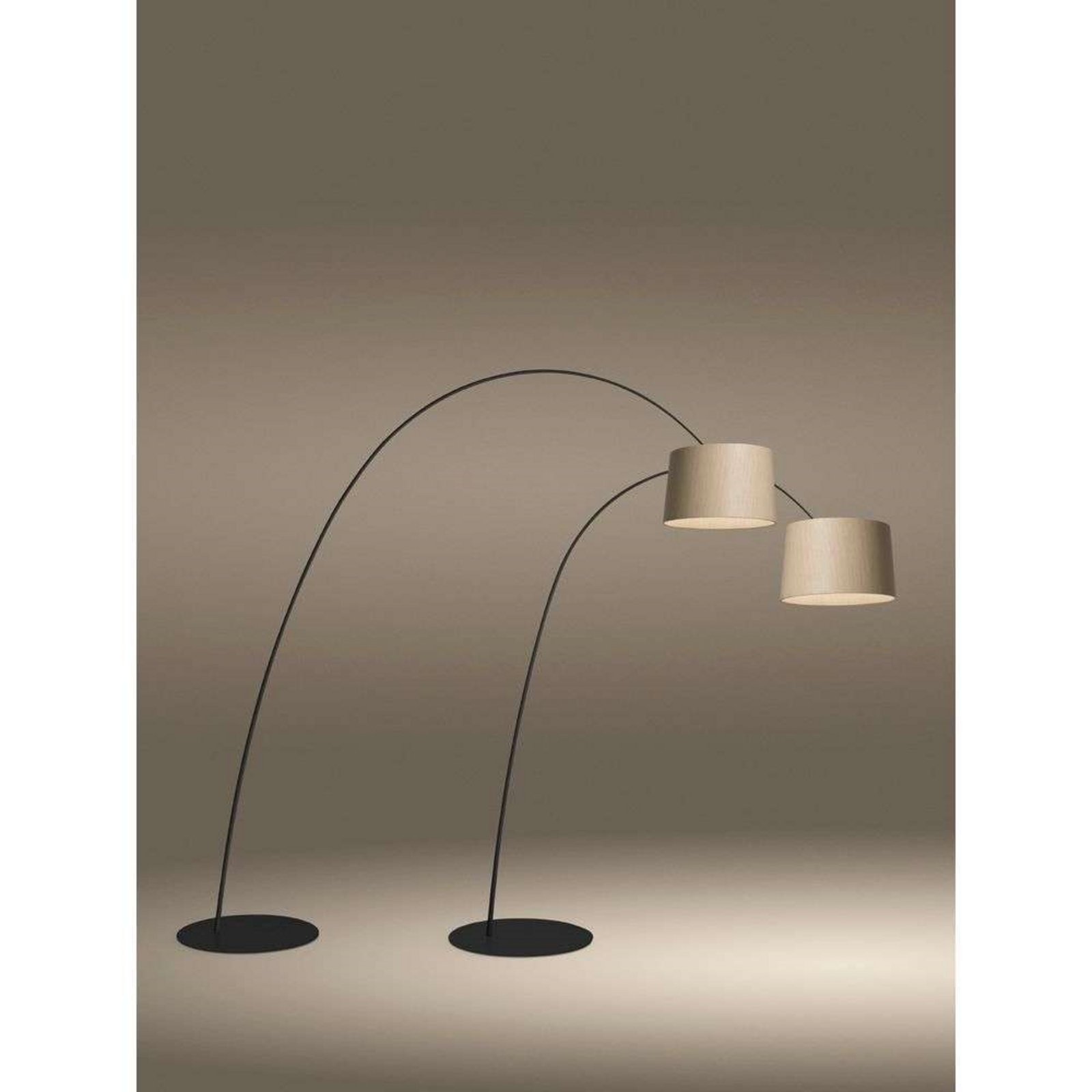 Twiggy Elle Wood Lampadar Tunable White Black - Foscarini