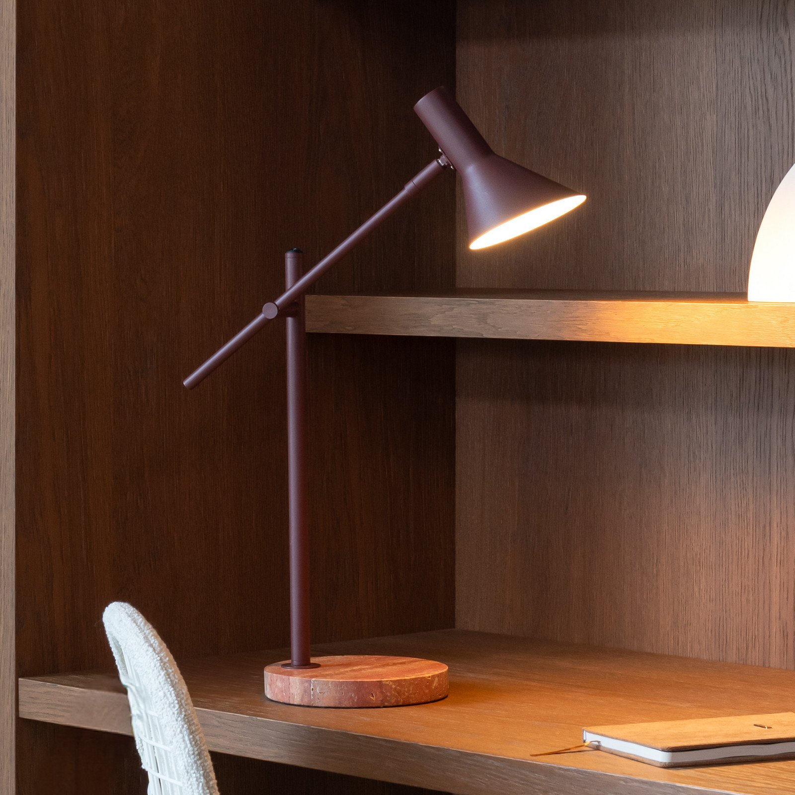 IT´S ABOUT ROMI ITS ABOUT ROMI Lampă de masă Izmir roșu închis înălțime 59 cm - Studiu / Birou - roșu vin - Metal