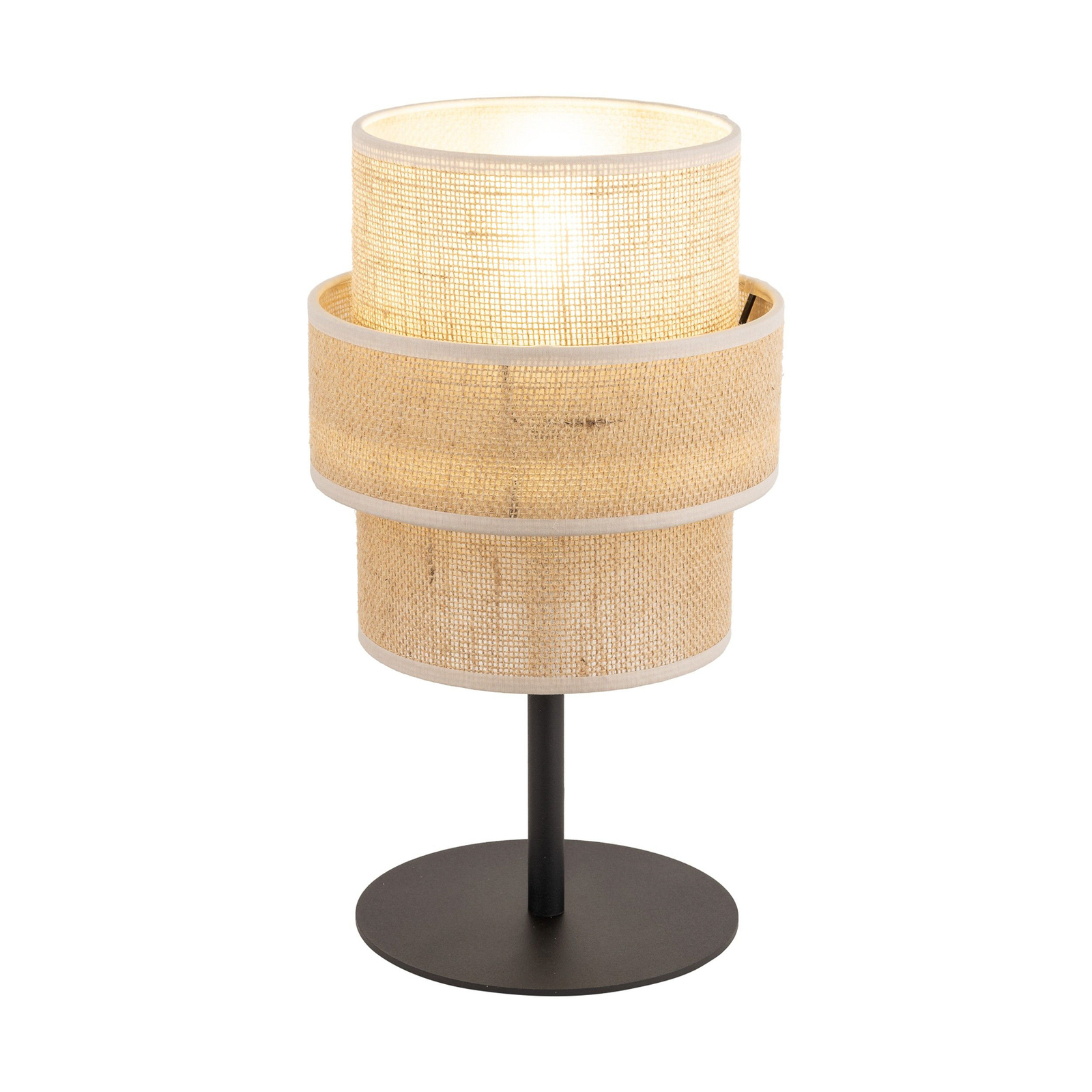 Calisto bordslampa, jute, naturbrun, höjd 38 cm