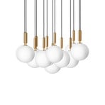 Miira 13 lustre, laiton/opale, Ø 98 cm, 13 branches - Nuura