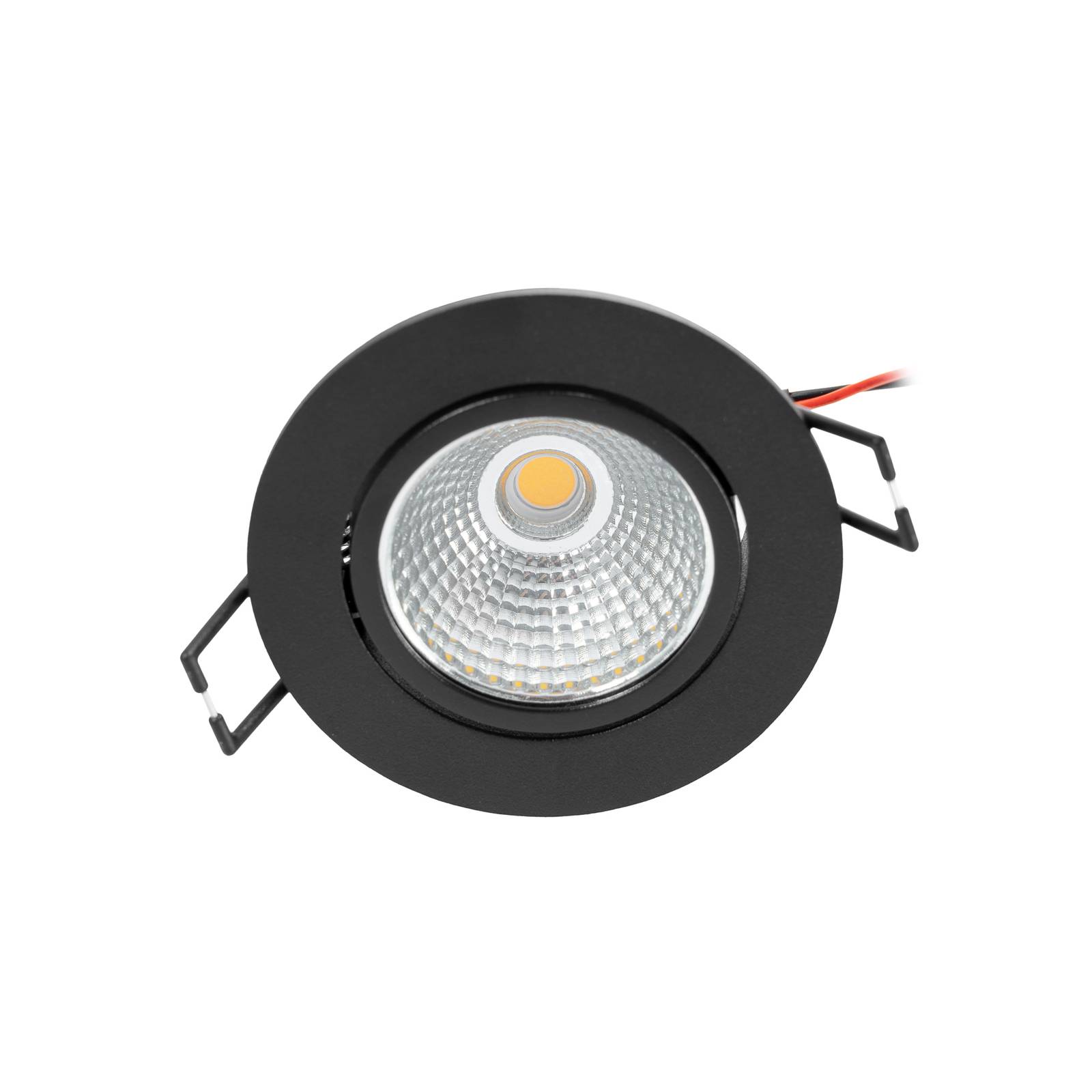 Arcchio LED downlight Zarik czarny, 3000K