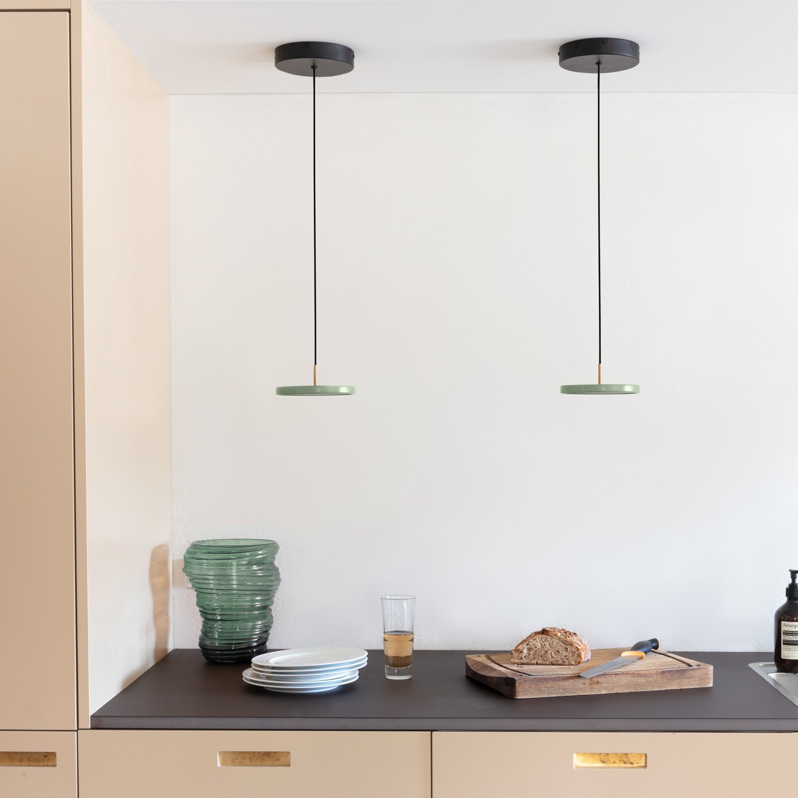 Asteria Lampa Wisząca Micro V2 Olive - UMAGE