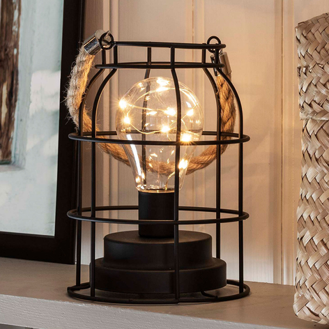 LED-Metalllaterne, rund