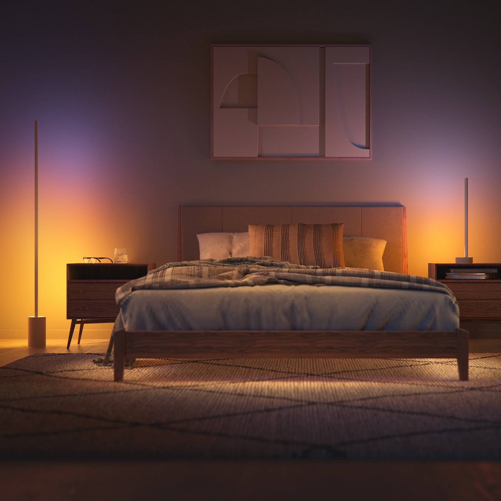 Philips Hue Gradient Signe Oak lampa stołowa LED