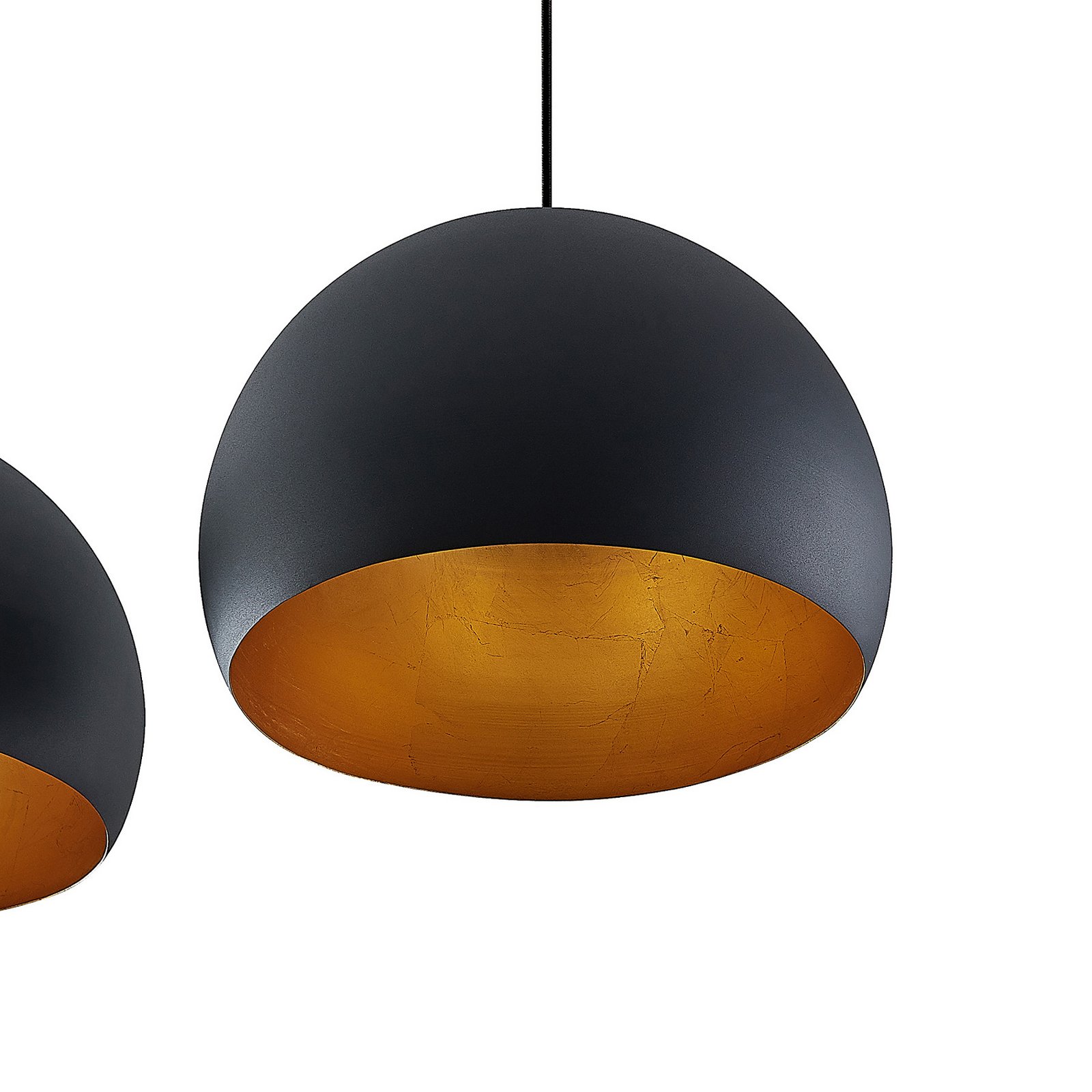 Tarjei Lampa Wisząca L146 Black/Gold - Lindby