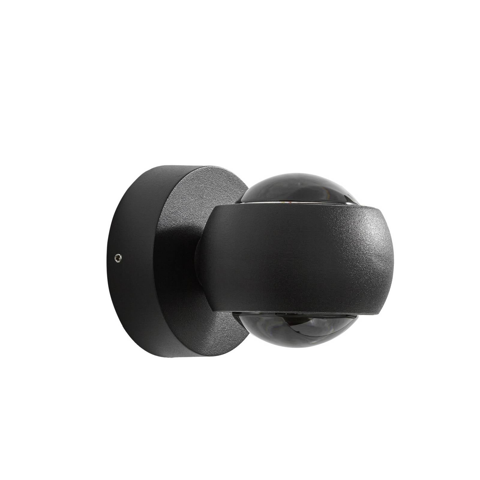 Lindby LED-Außenwandstrahler Focra, schwarz, 2-fl, CCT, IP54