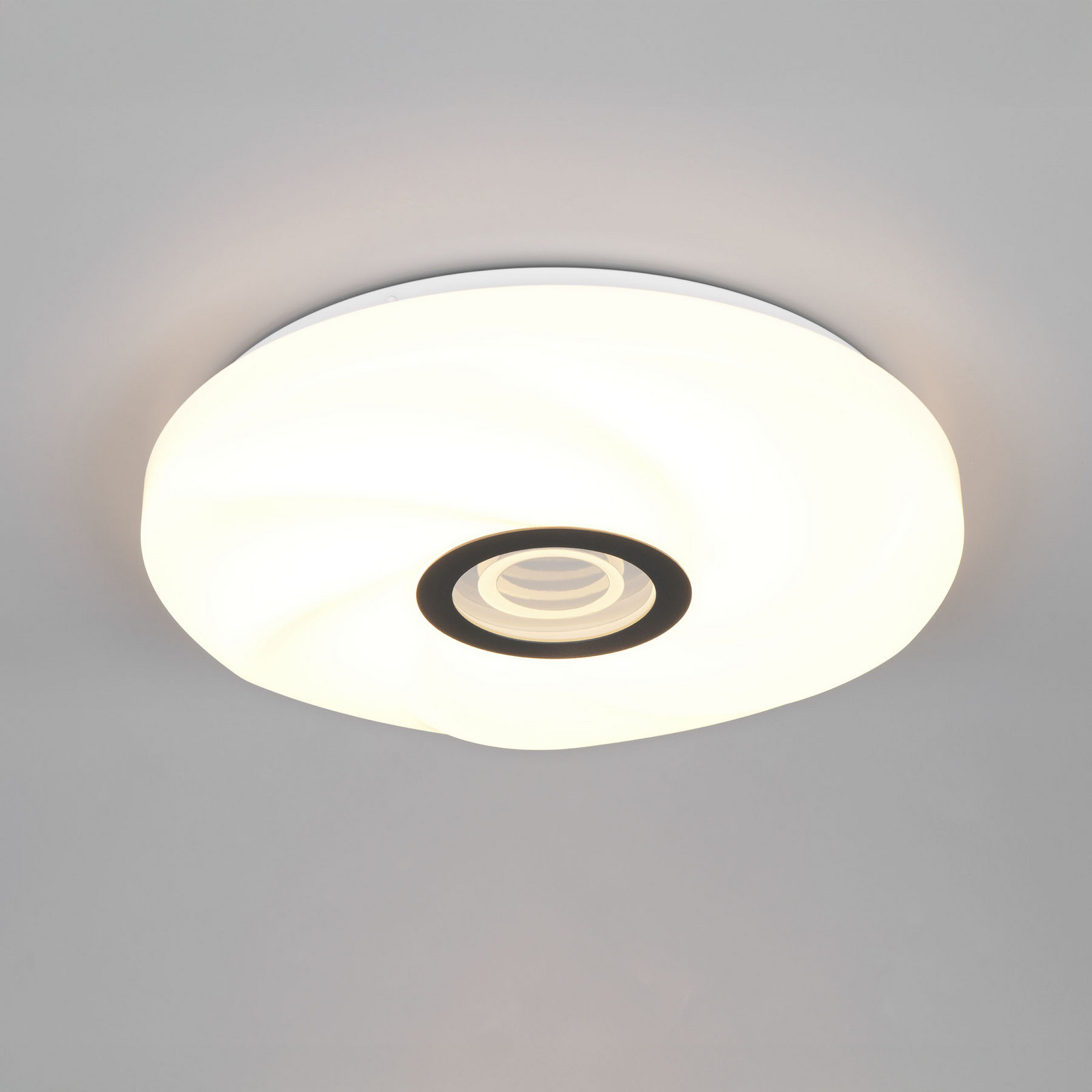 Reality Leuchten Plafonieră LED Sano albă Ø 39 cm CCT telecomandă - Camera de zi / sufragerie - Modern - Plastic