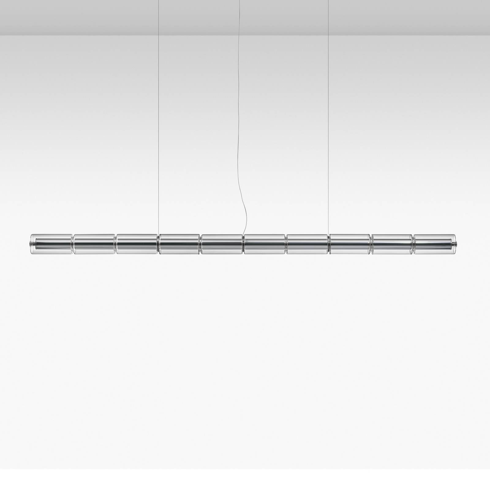 FLOS LED závesné svietidlo LUCE CILINDRICA S2, sklo