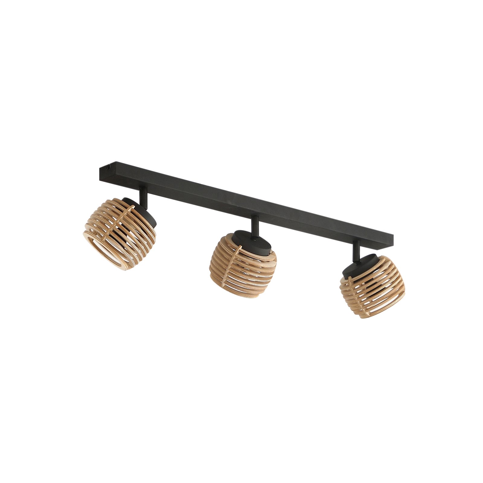 Ediz 3 Plafonnier Wood/Black - Lindby