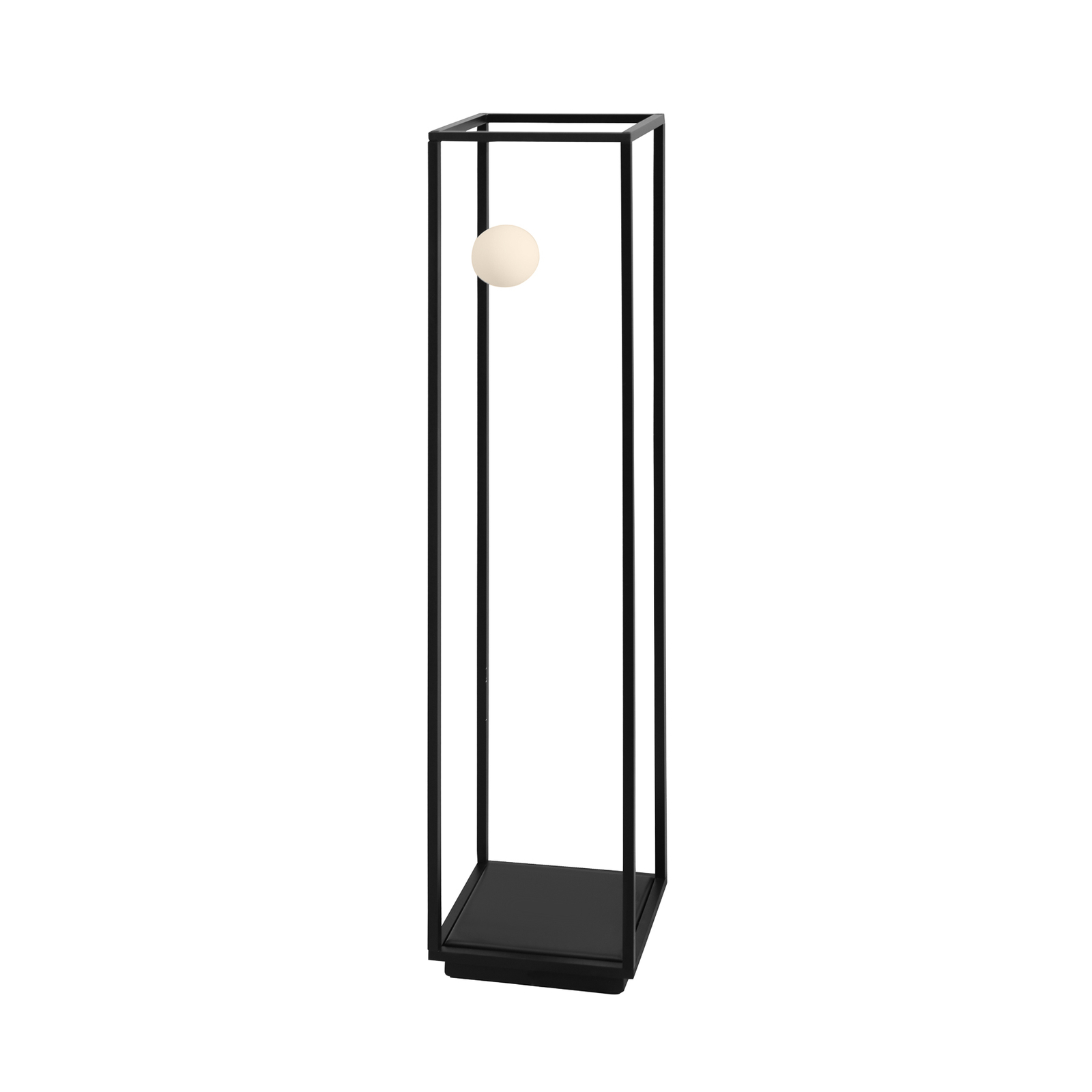 Karman Abachina lámpara pie LED 1 luz 103cm negro