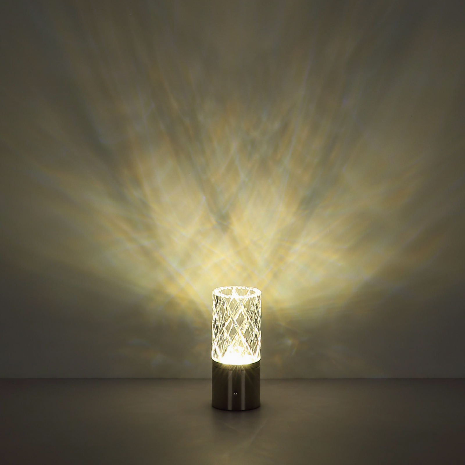 Lampe de table LED rechargeable Lunki, noir mat, hauteur 19 cm, CCT