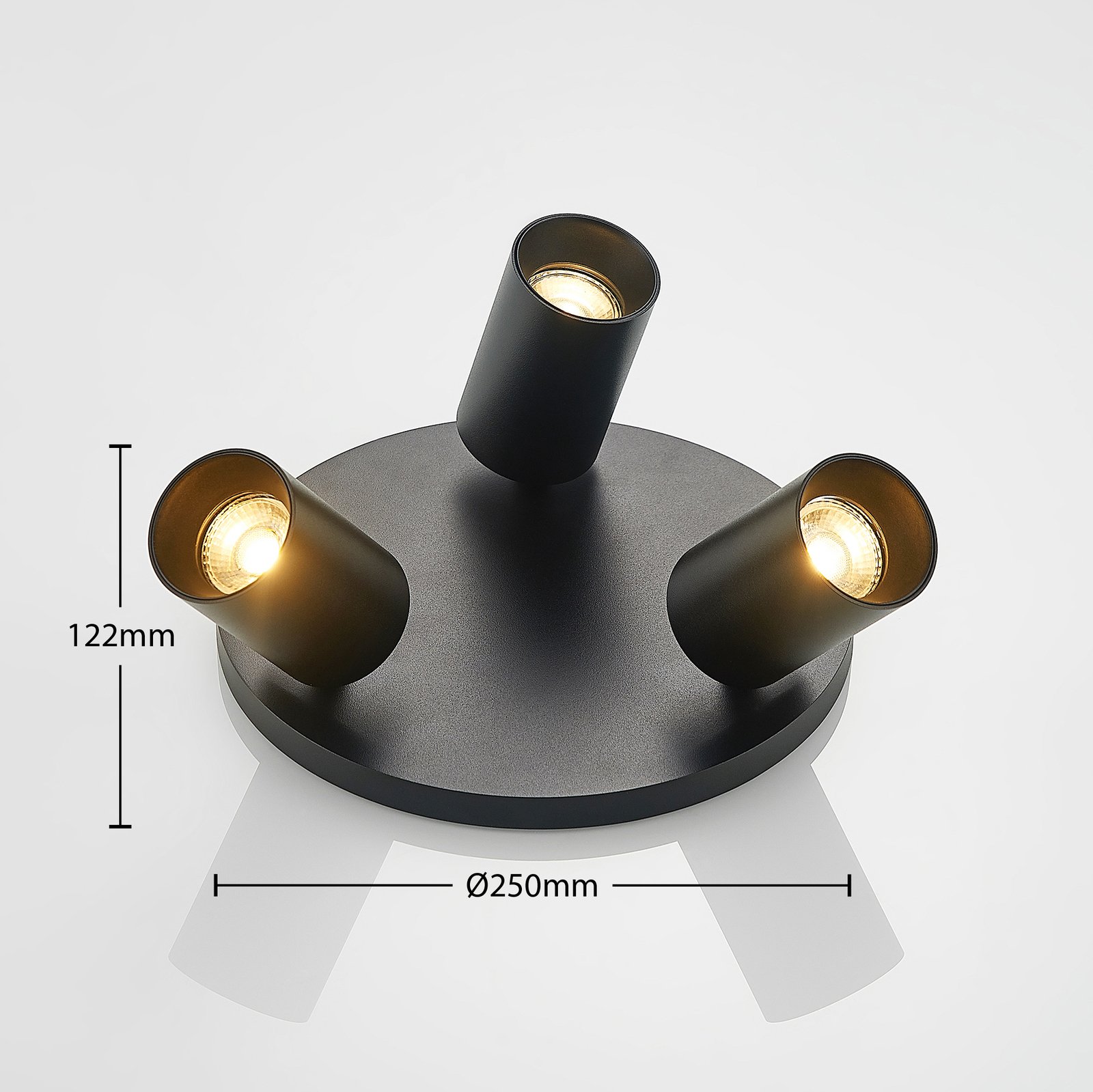 Brinja 3 Round Deckenleuchte Black - Arcchio
