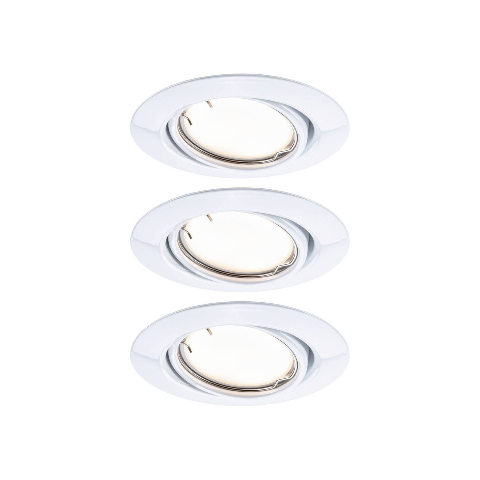 Paulmann LED-Einbauspot Coin Base weiß 3er-Set 3000 K ZigBee