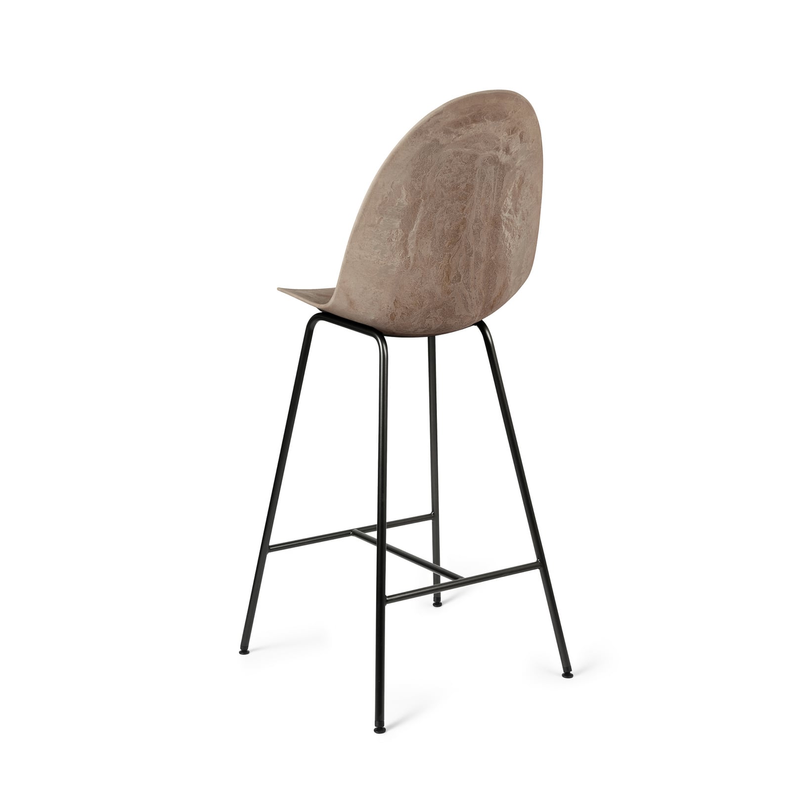 Tabouret de bar Eternity, beige, acier, hauteur 111,5 cm - Mater