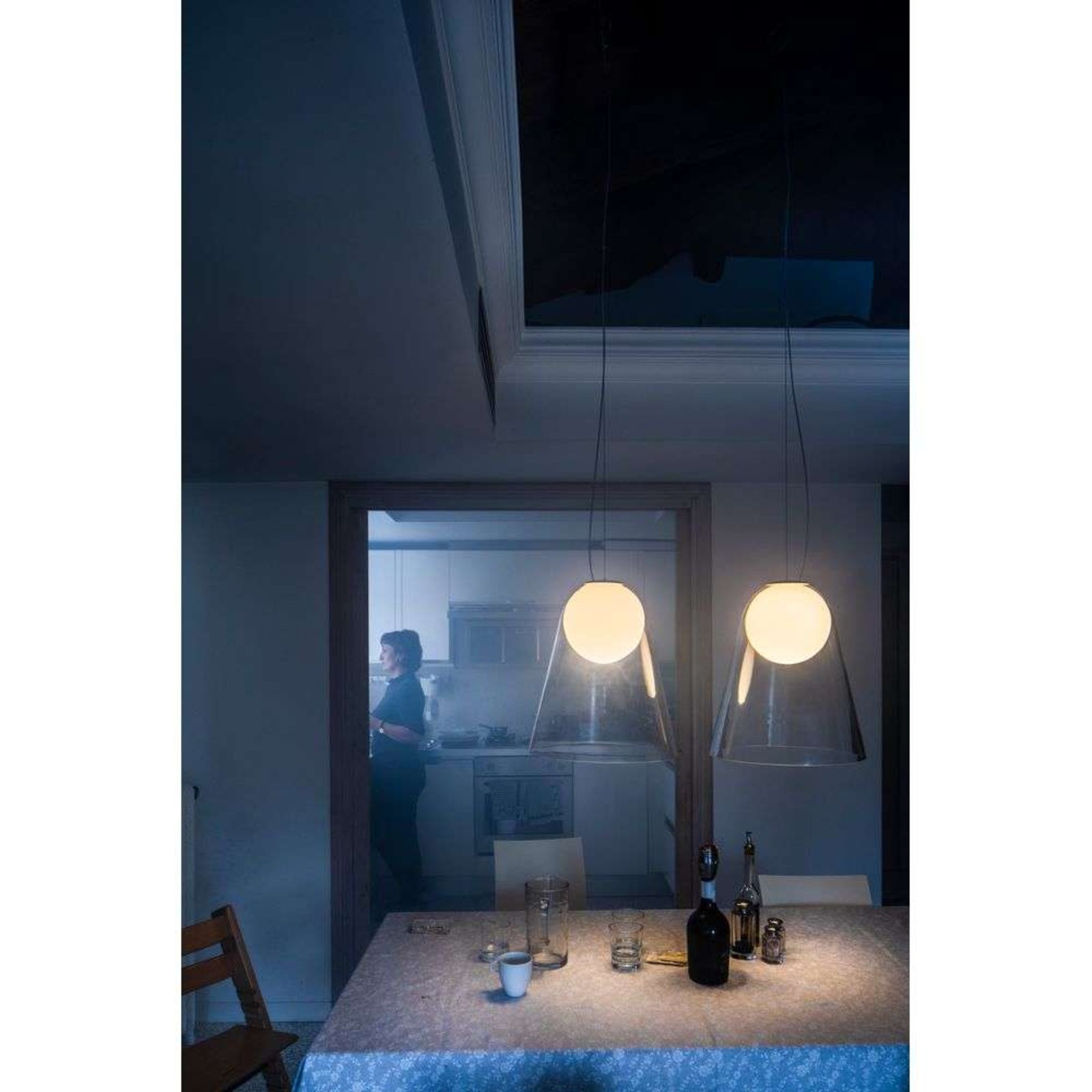 Satellight Lustră Pendul My Light White/Transparent - Foscarini